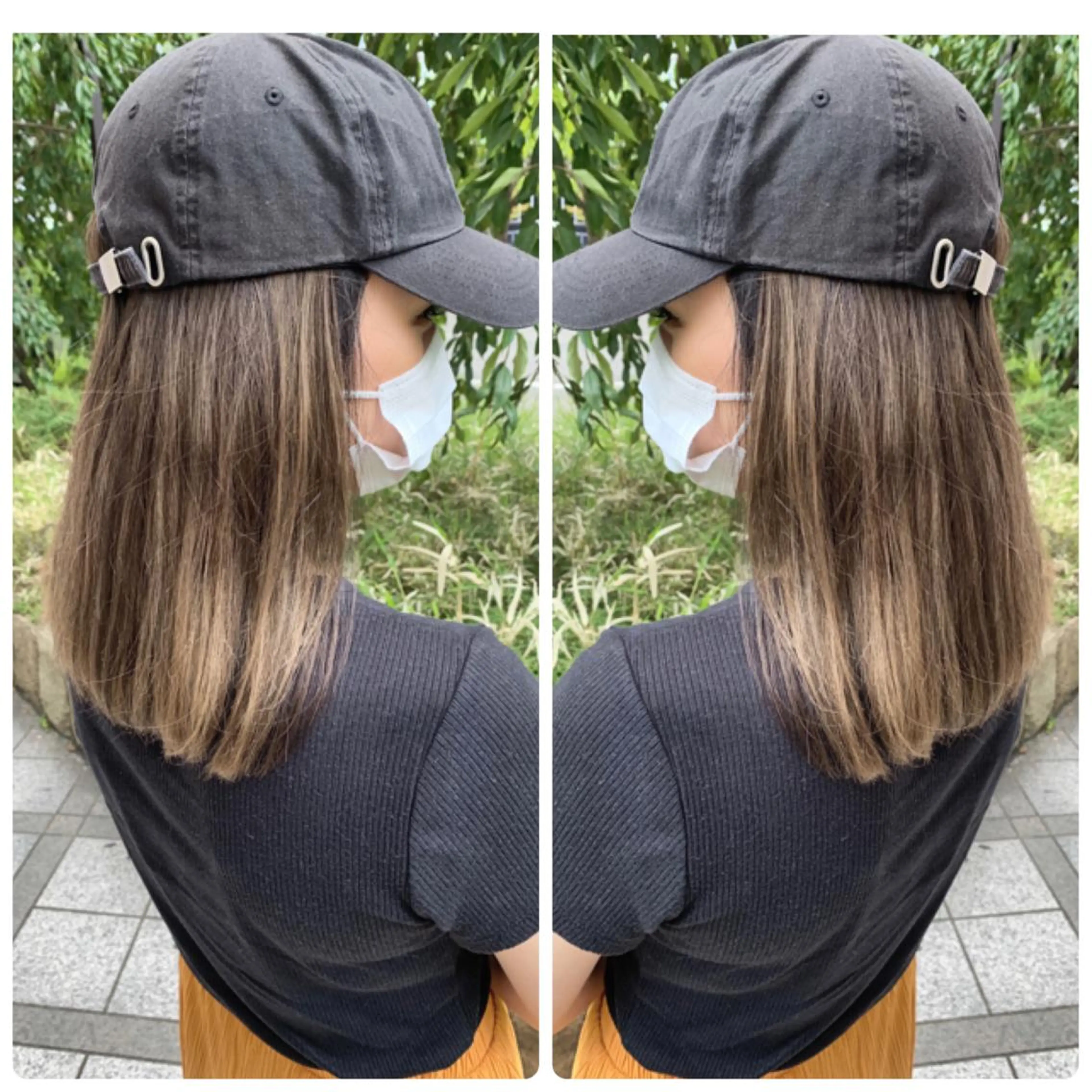 ミディアム カラー カット ヘアカラー 京都大人女性ショート 徒歩1分/秋山のヘアスタイル