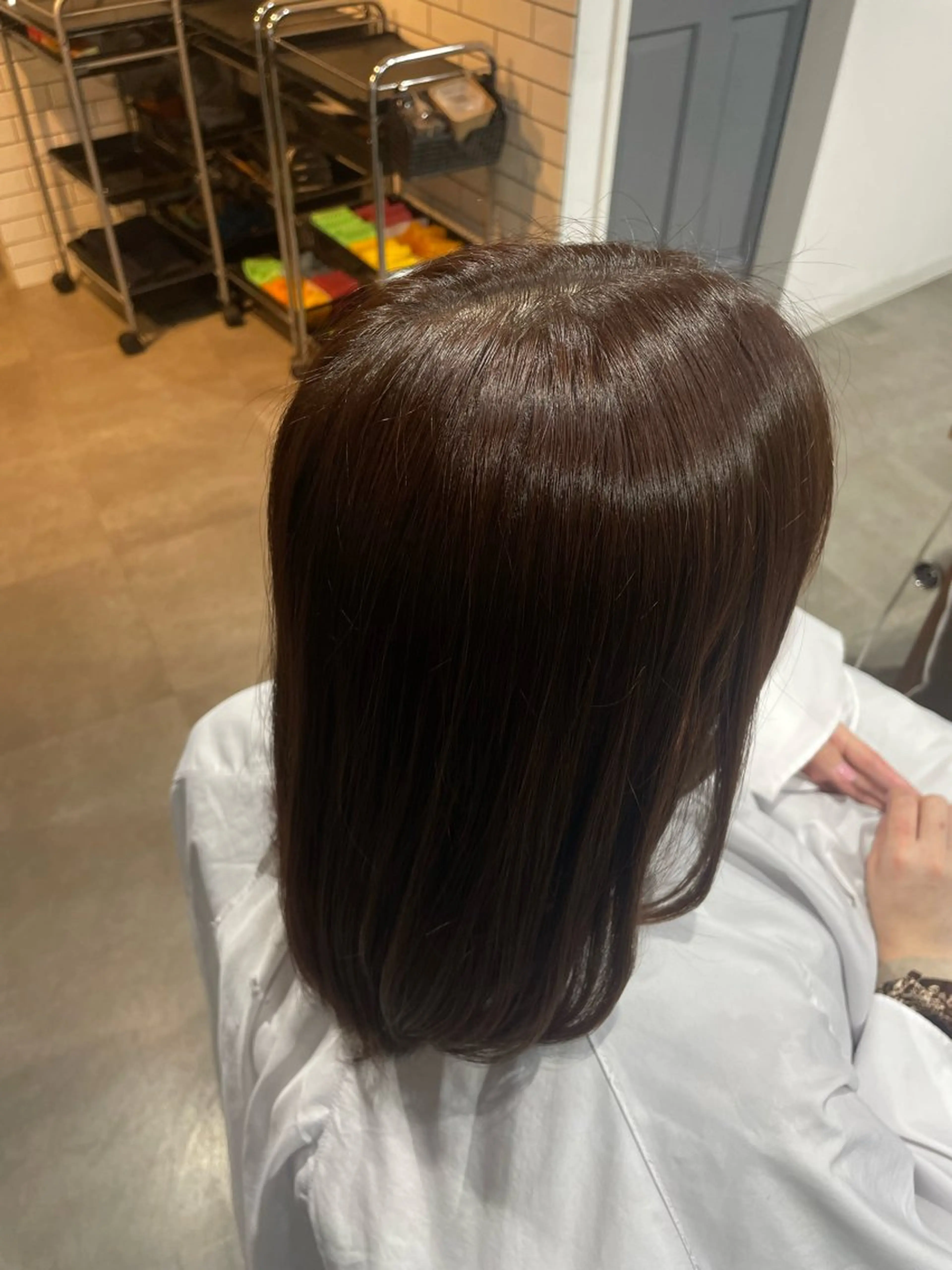 ミディアム カラー ヘアカラー トリートメント 🌿似合わせブリーチ 小俣　来🌿のヘアスタイル