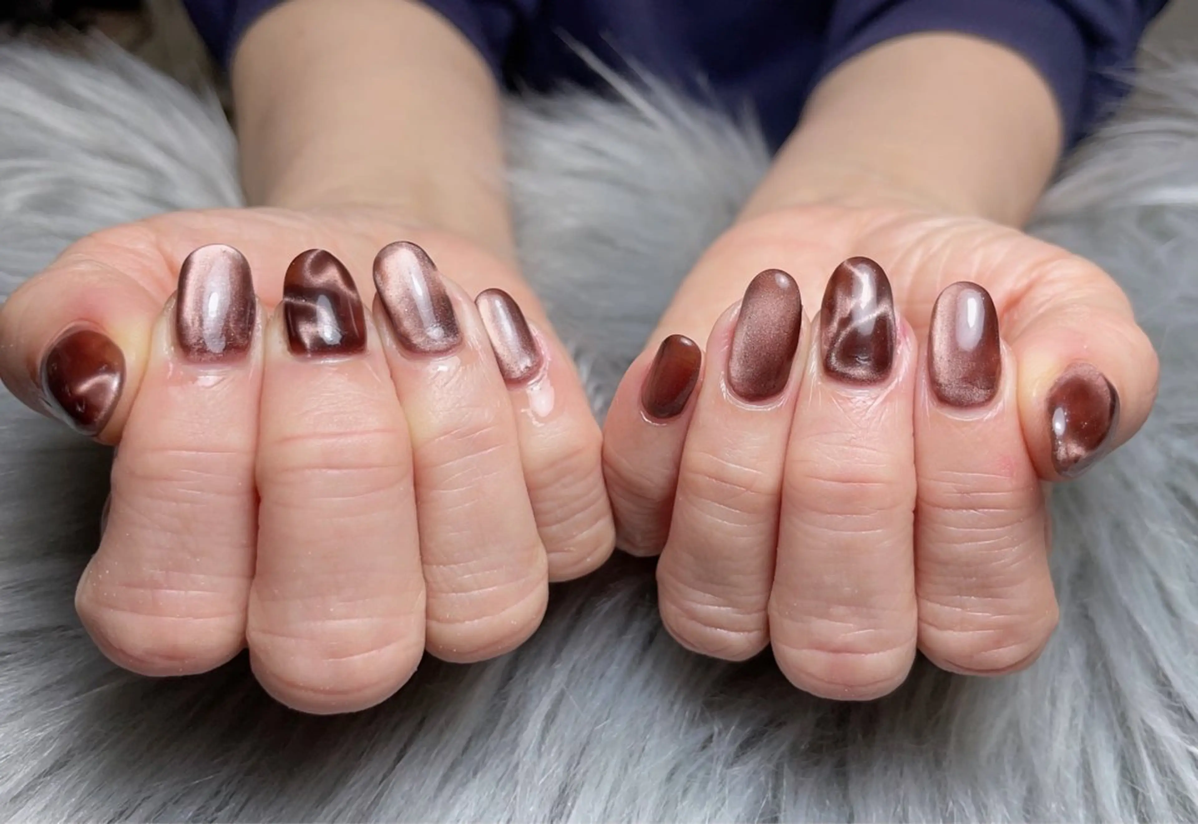 ネイル ジェルネイル ハート マグネットネイル パラジェル シンプルネイル ハンドネイル BLANCEnail所属・BLANCnail yuuのネイルデザイン