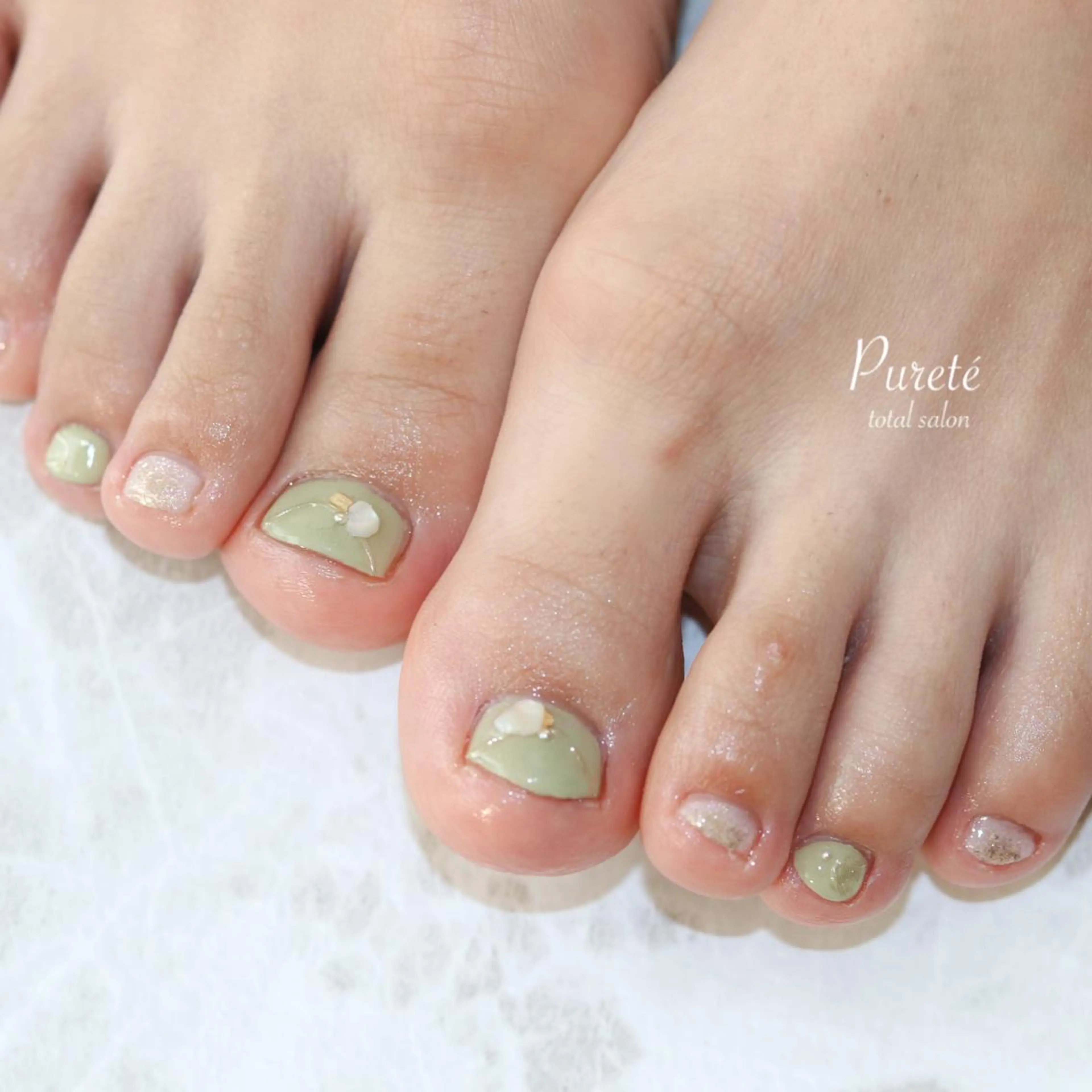 ネイル フットネイル nailsalon Puretéのネイルデザイン
