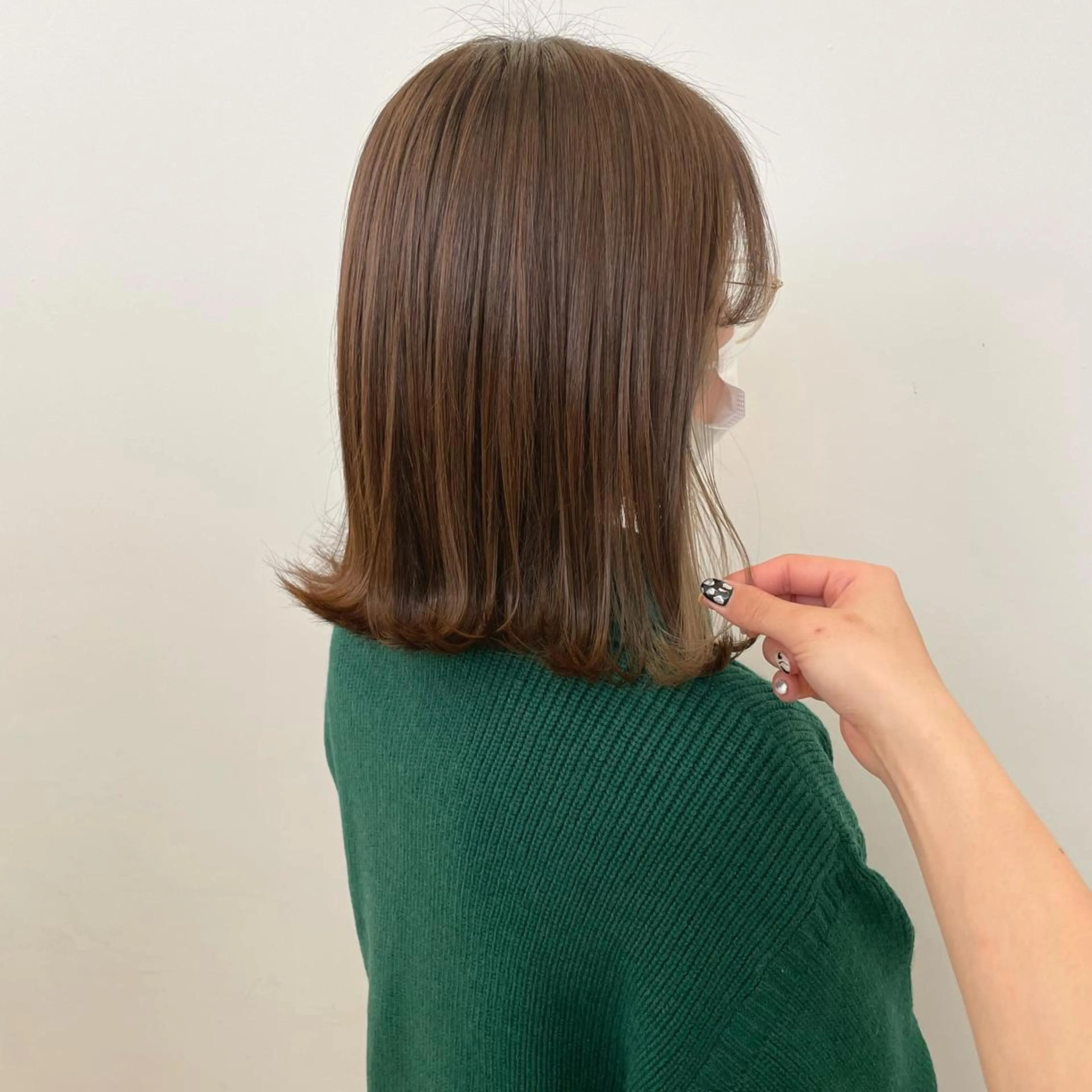 ミディアム カラー ヘアアレンジ ベージュカラー ブリーチ GO TODAY  SHAiRE SALON岡山所属・Sana/ 耳ツボ/インナーのヘアスタイル