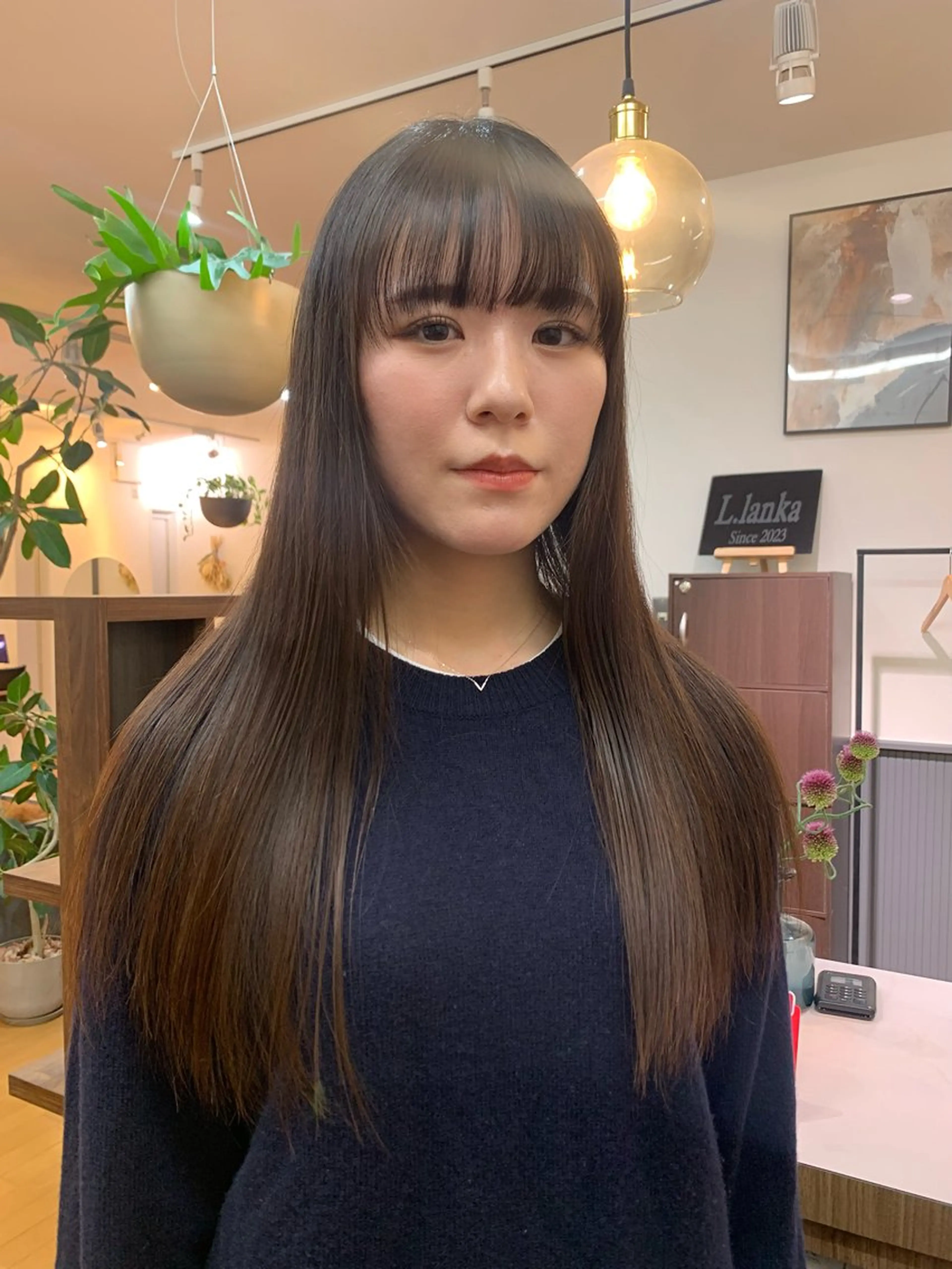 ロング カラー 髪質改善 トリートメント cupra所属・カワクボ ソラのヘアスタイル