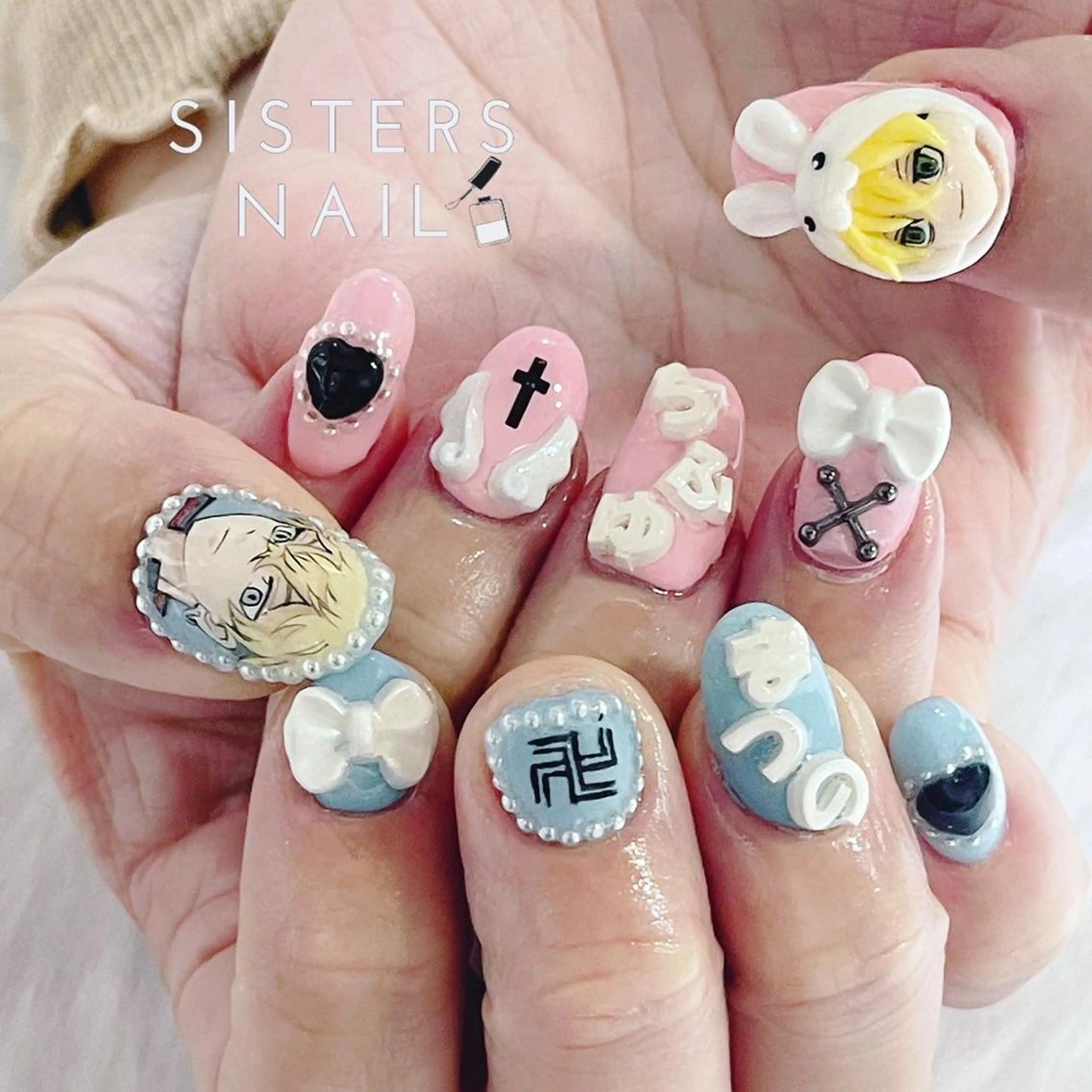 ネイル アートネイル 冬ネイル sisters nail.fのネイルデザイン