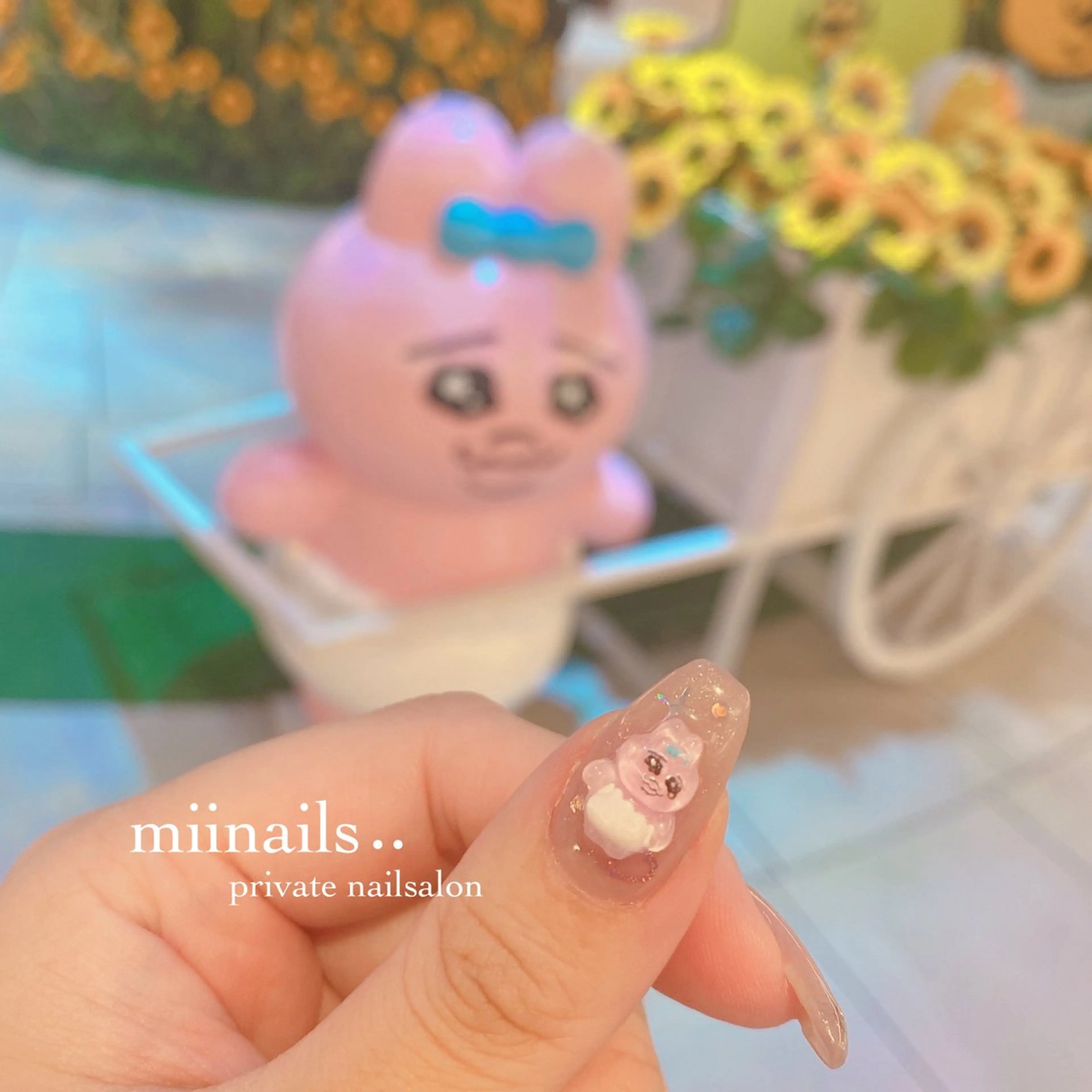 ネイル フレンチネイル 韓国ネイル ワンホンネイル ハンドネイル nailsalon miinailsのネイルデザイン