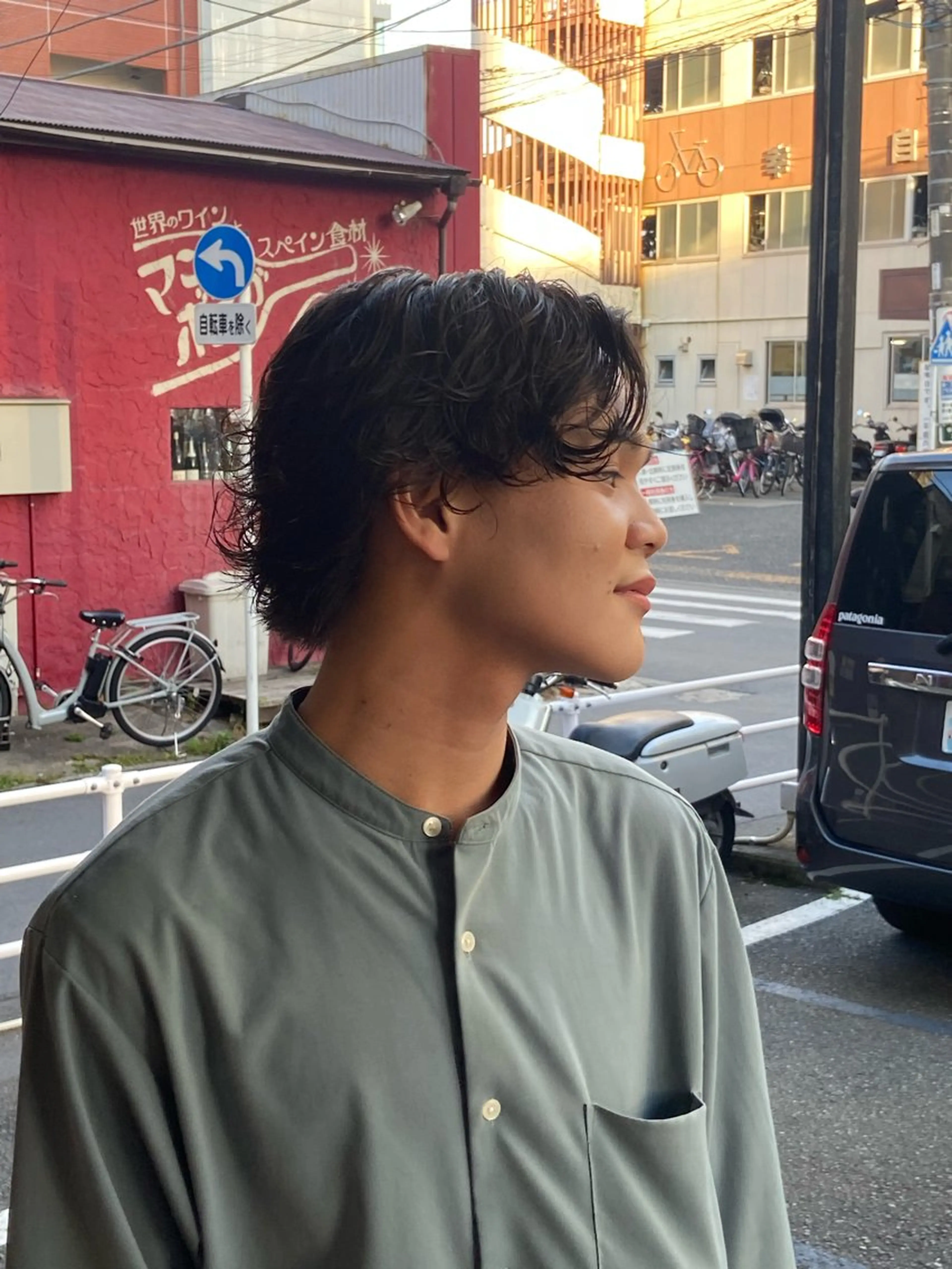 ショート パーマ メンズ 伸ばしかけ メンズ特化/茅ヶ崎 style磯貝裕介のヘアスタイル