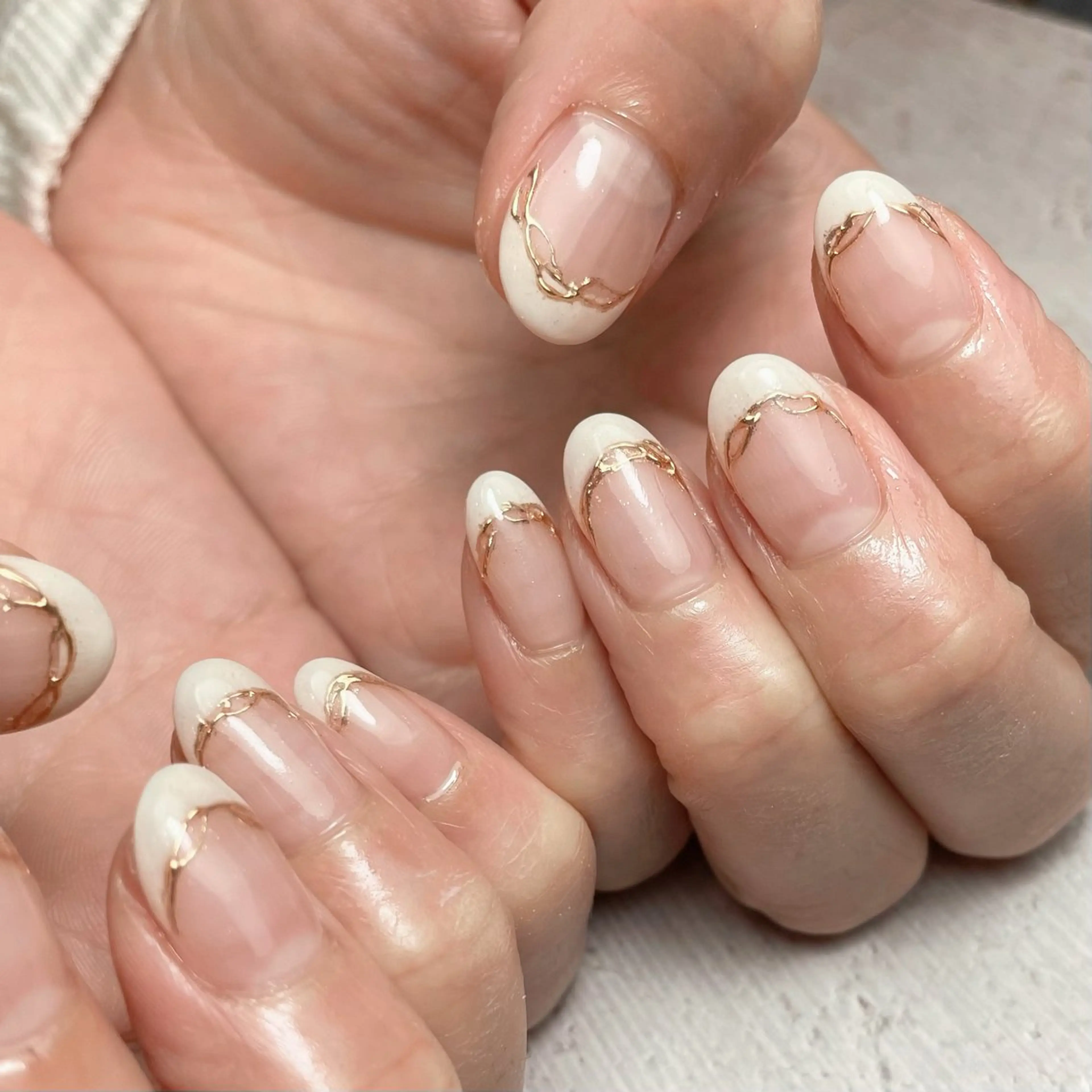 ネイル ミラーネイル ハンドネイル nail&eyelash mate所属・京都/東向日/桂 ayumiのネイルデザイン
