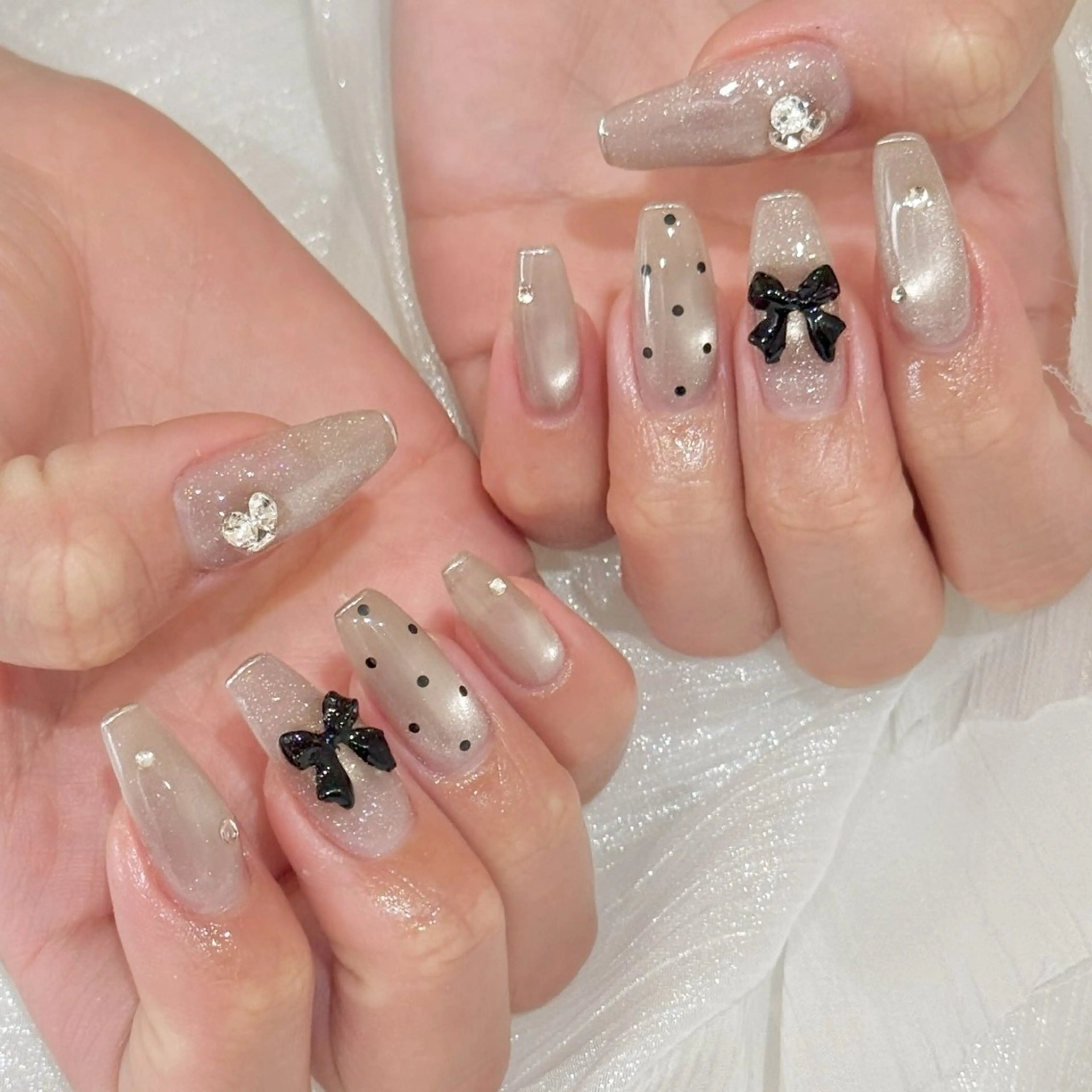 ネイル チークネイル フットネイル フレンチネイル ジェルネイル ガラスフレンチ ハンドネイル Rimi.+ チナミのネイルデザイン