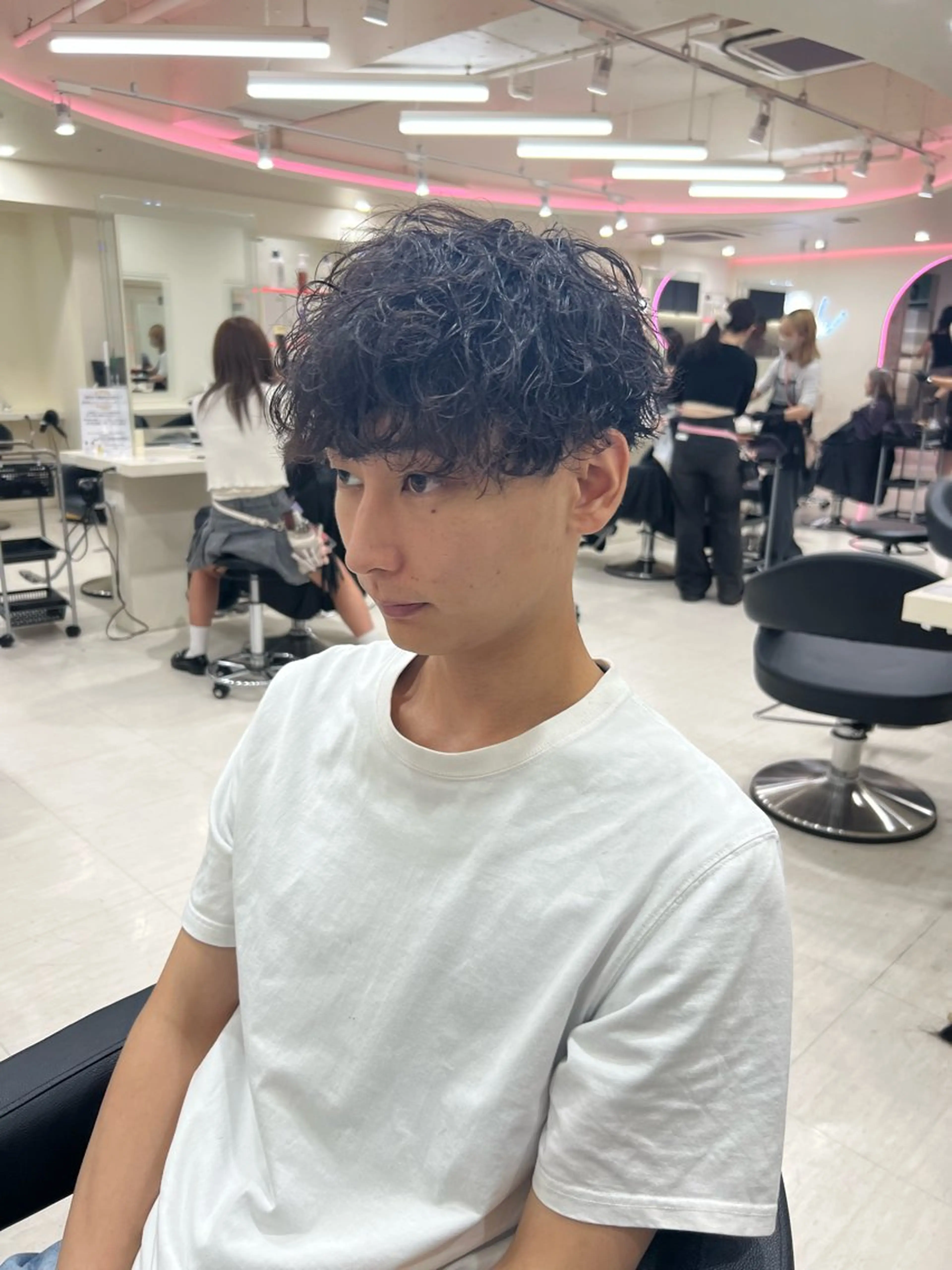 メンズ カット パーマ ヘアセット メンズレディース お任せください伊織のヘアスタイル