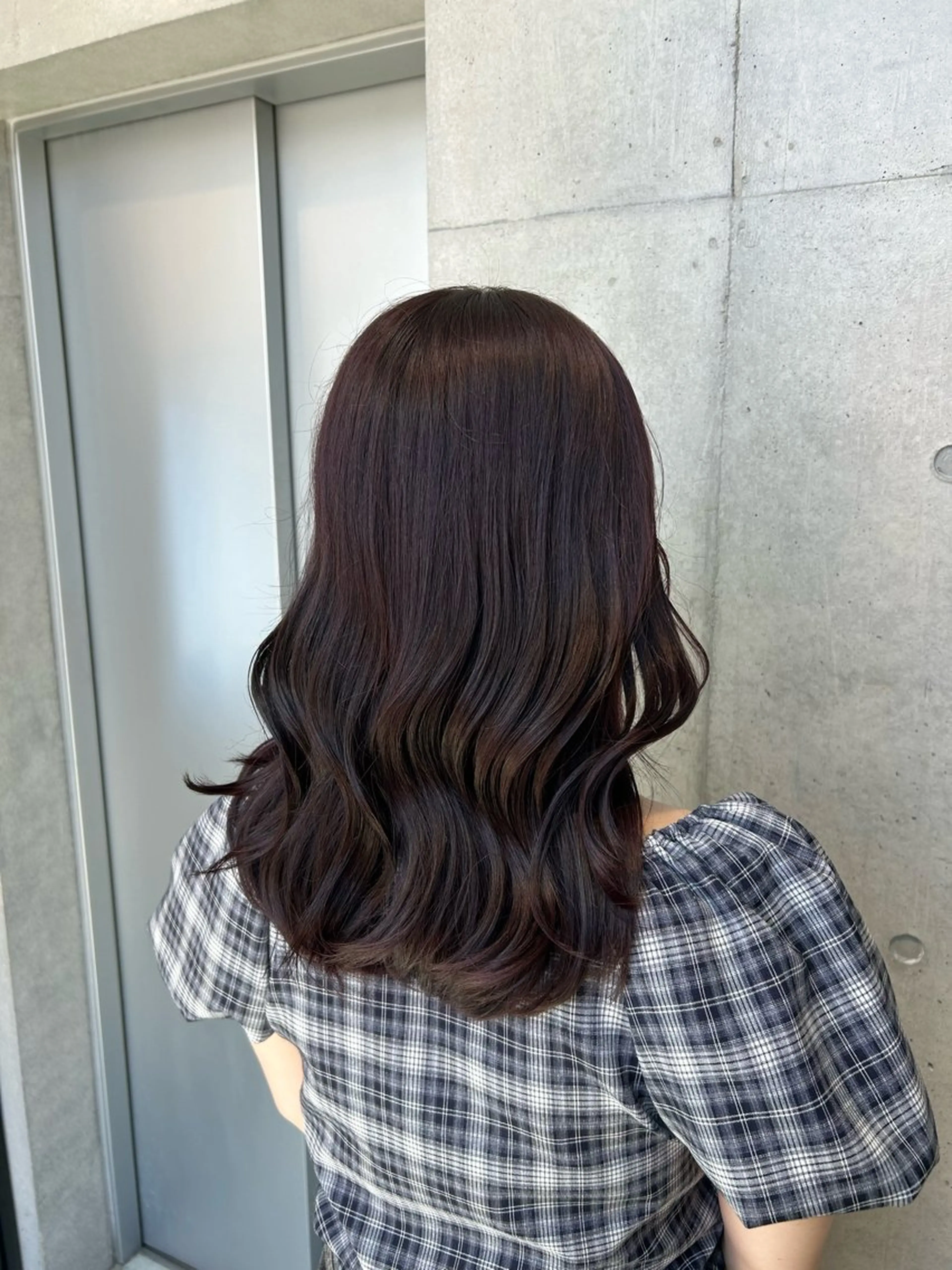 ミディアム カラー ヘアアレンジ カット ヘアカラー トリートメント ボブ艶モテカラー🫧 カリンのヘアスタイル