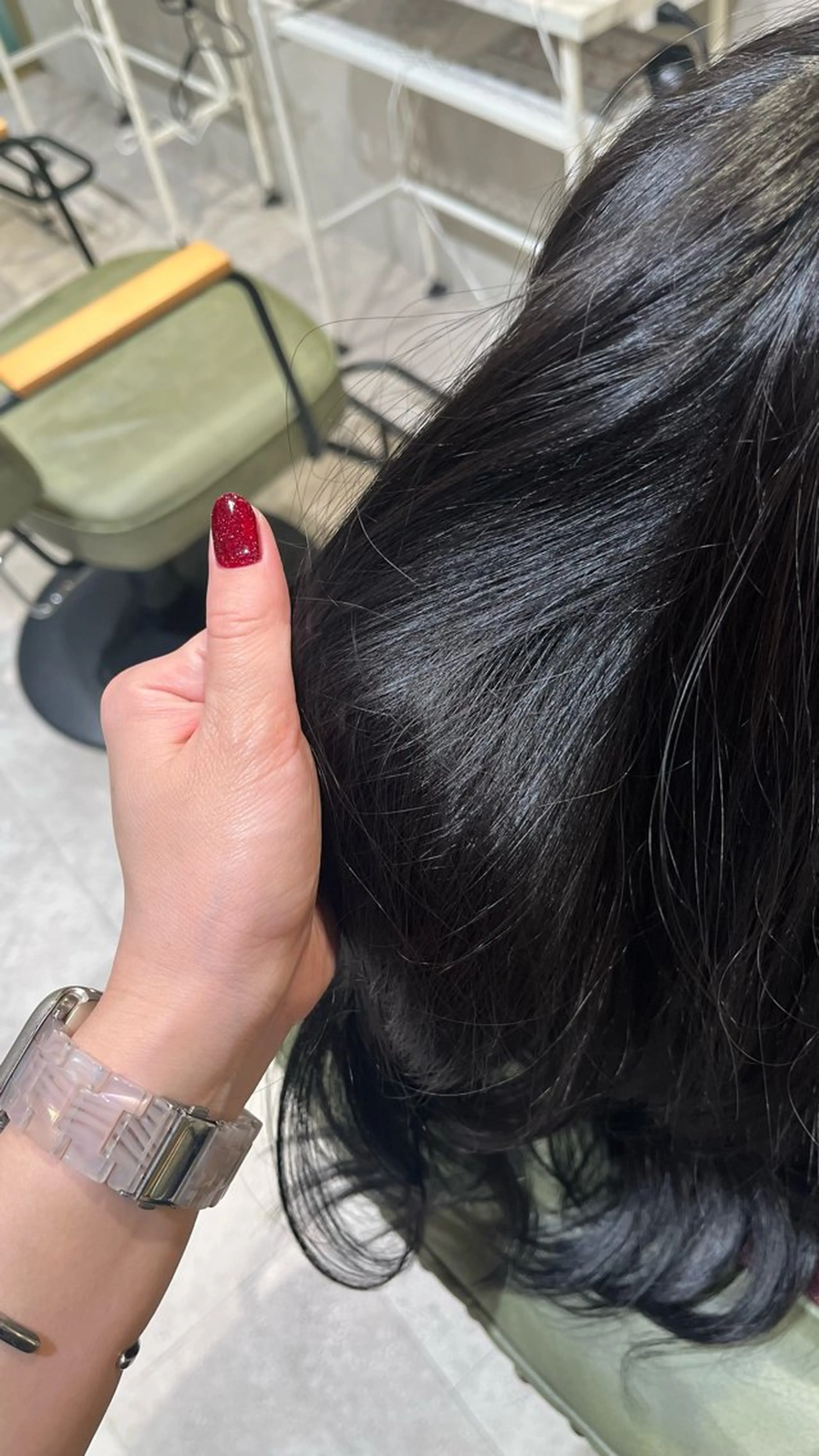 セミロング カラー 新宿/アシスタント AiNAのヘアスタイル