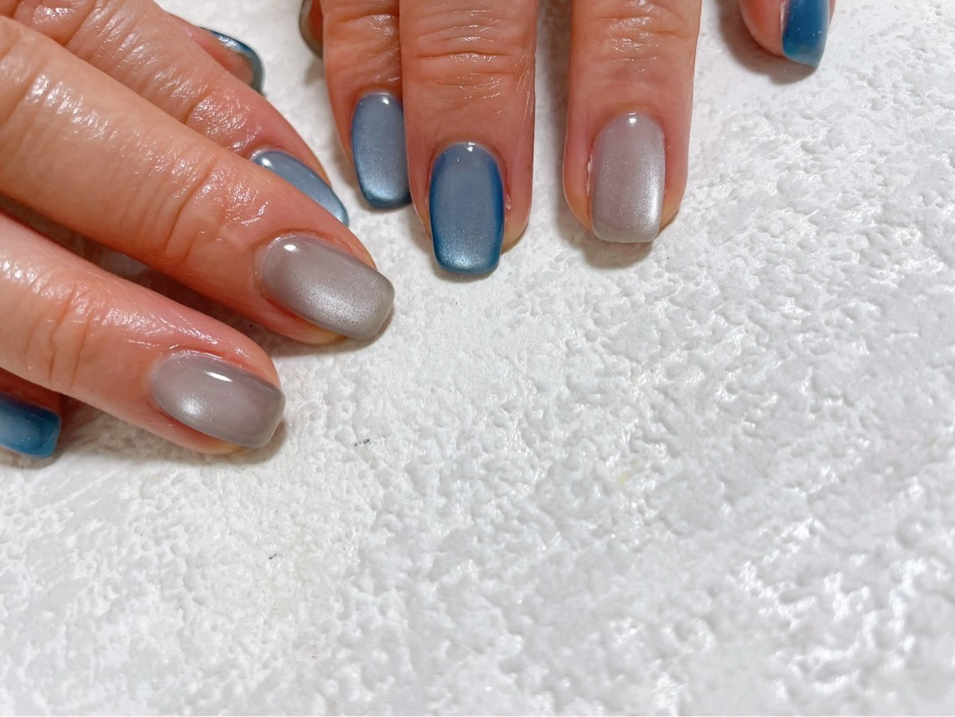 ネイル ジェルネイル キラキラネイル マグネットネイル メンズネイル パラジェル kiki nail たまプラーザのネイルデザイン