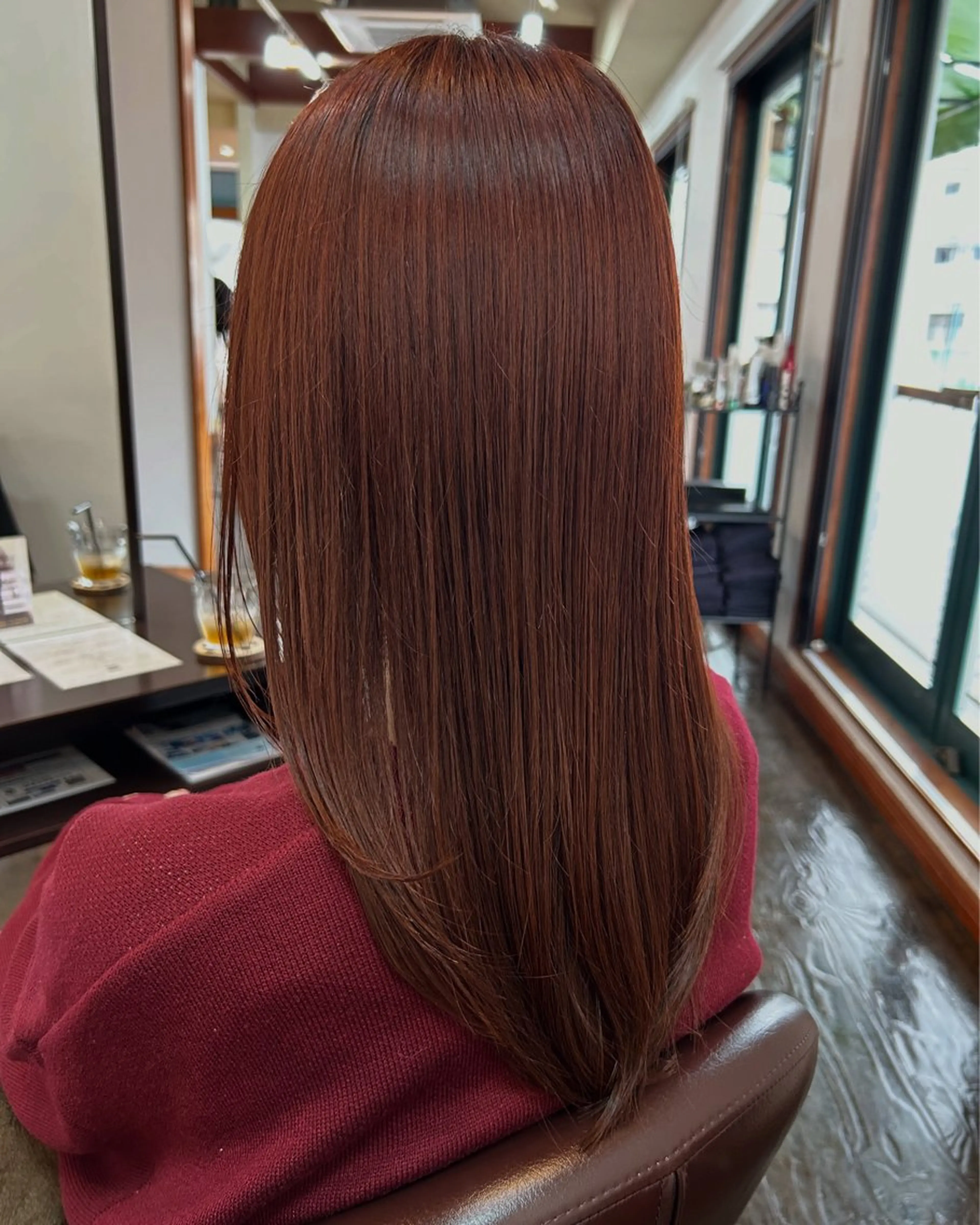 カラー オレンジ 坂本 瑞季 🤍 髪質改善のヘアスタイル