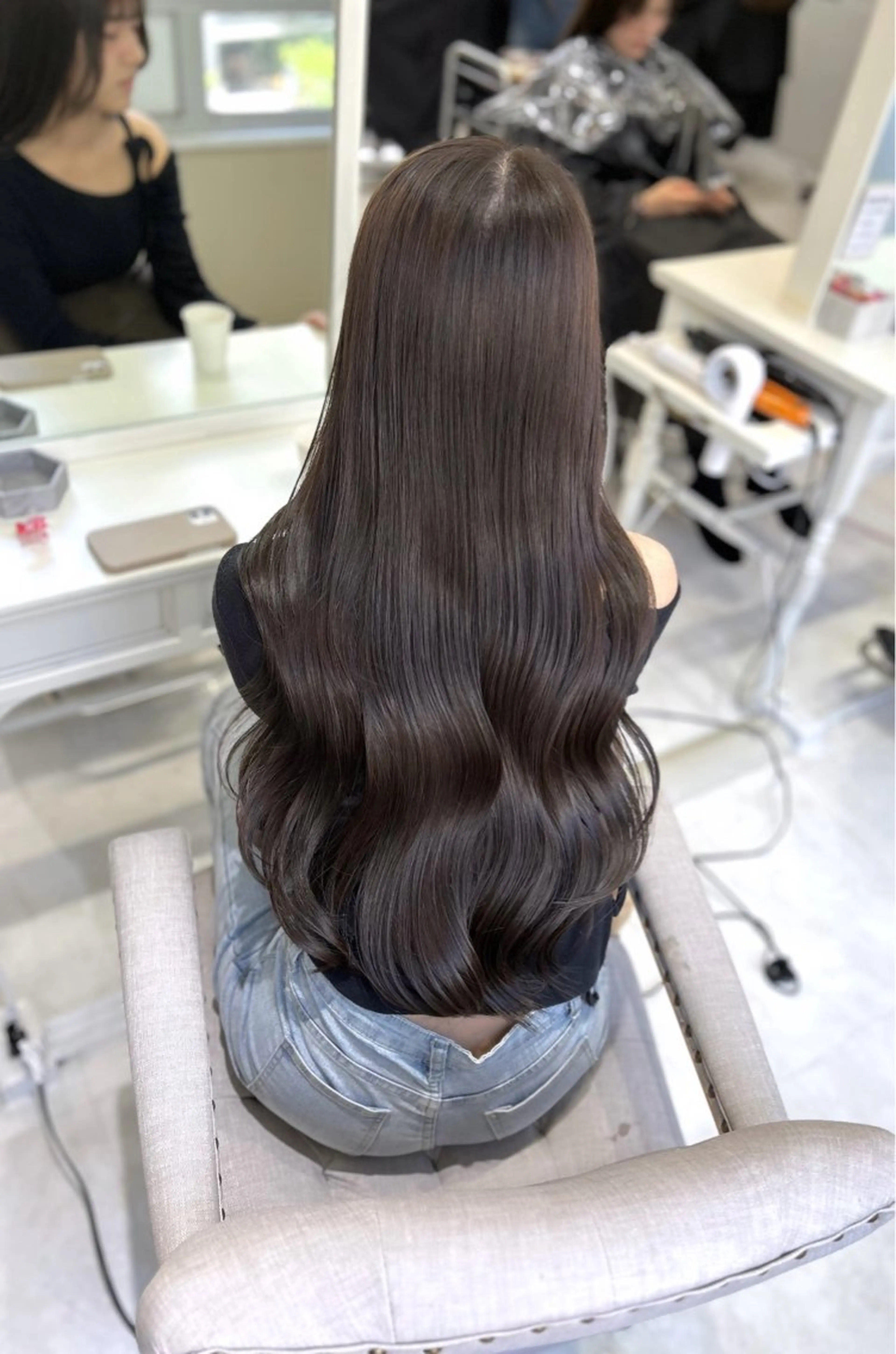 ロング ケアカラー カット ヘアカラー トリートメント 髪質改善× ブリーチなしyutoのヘアスタイル