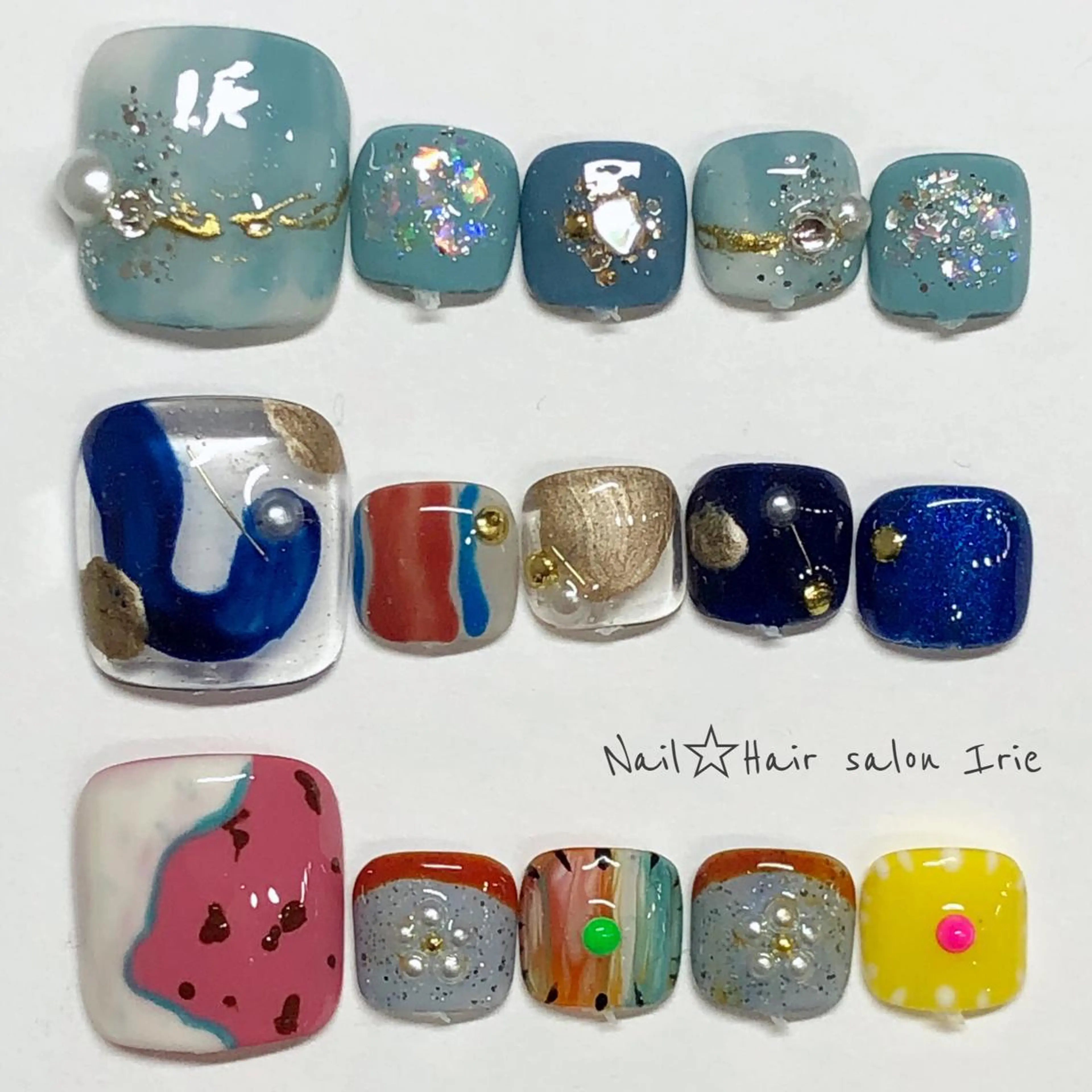 ネイル フットネイル Hair salon Irie所属・與儀 知佳のネイルデザイン