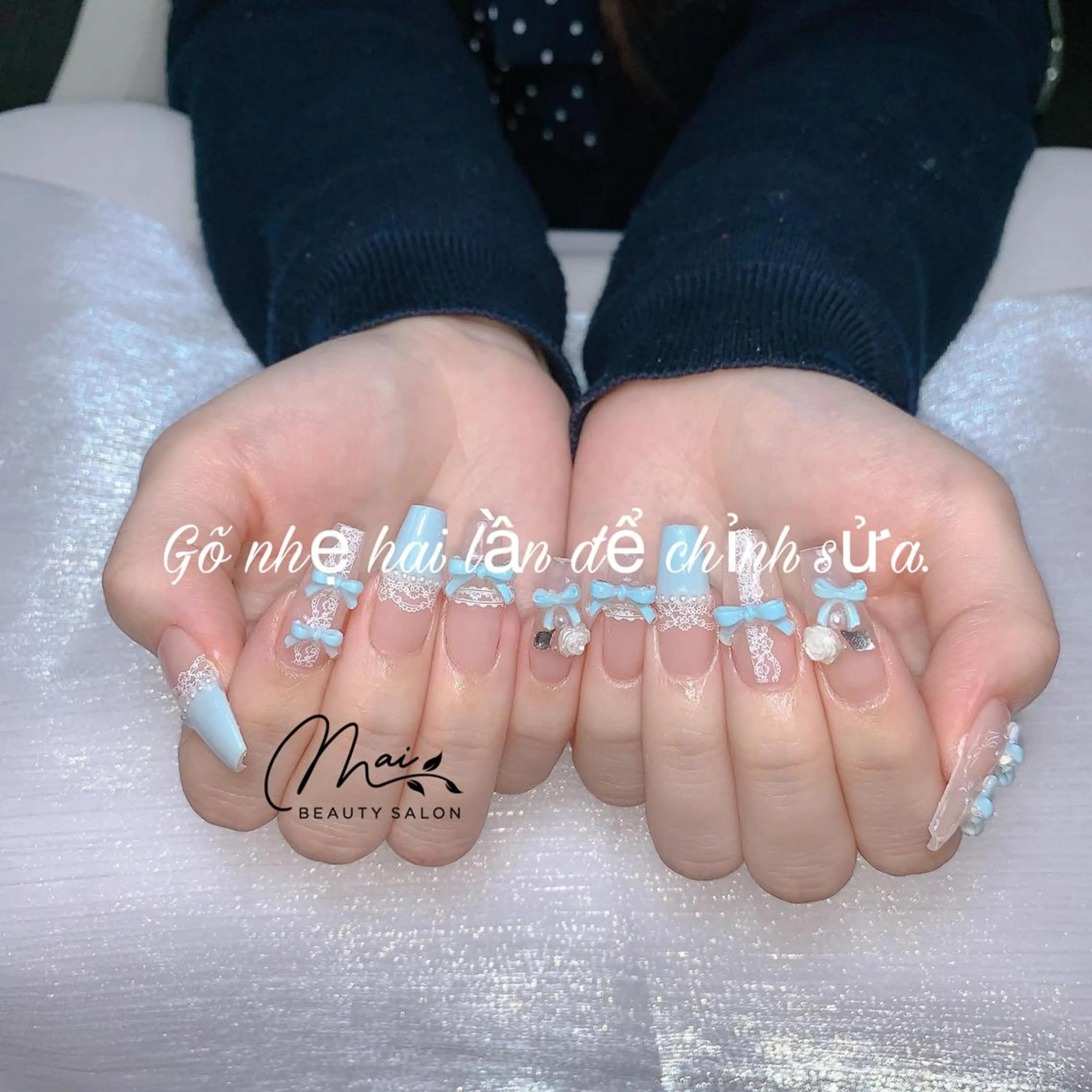 ネイル オーロラネイル チークネイル 長さ出し フラッシュネイル フットネイル MaiBeauty マイ マイのネイルデザイン