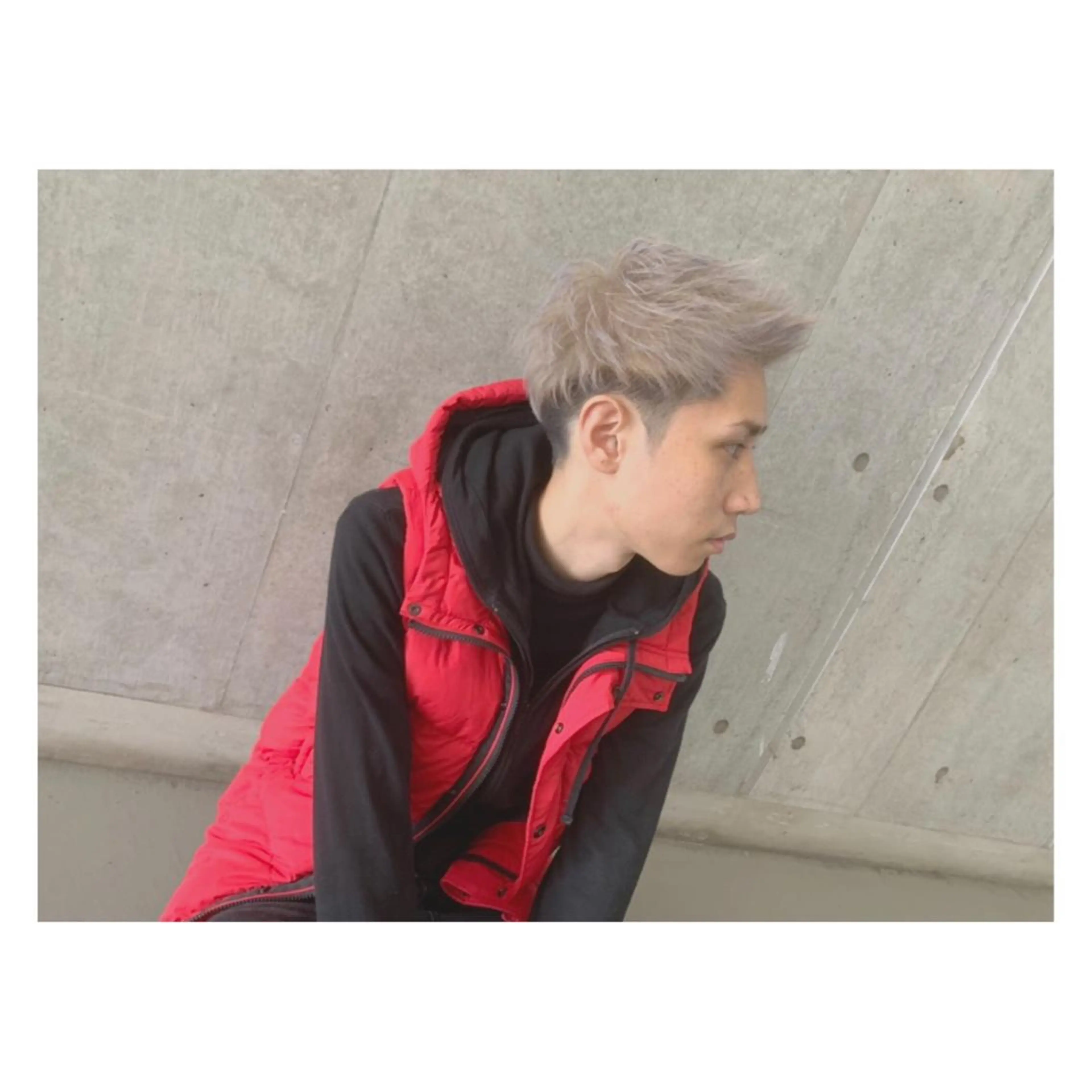 ショート カラー ヘアアレンジ メンズ ange☞ soutaのヘアスタイル