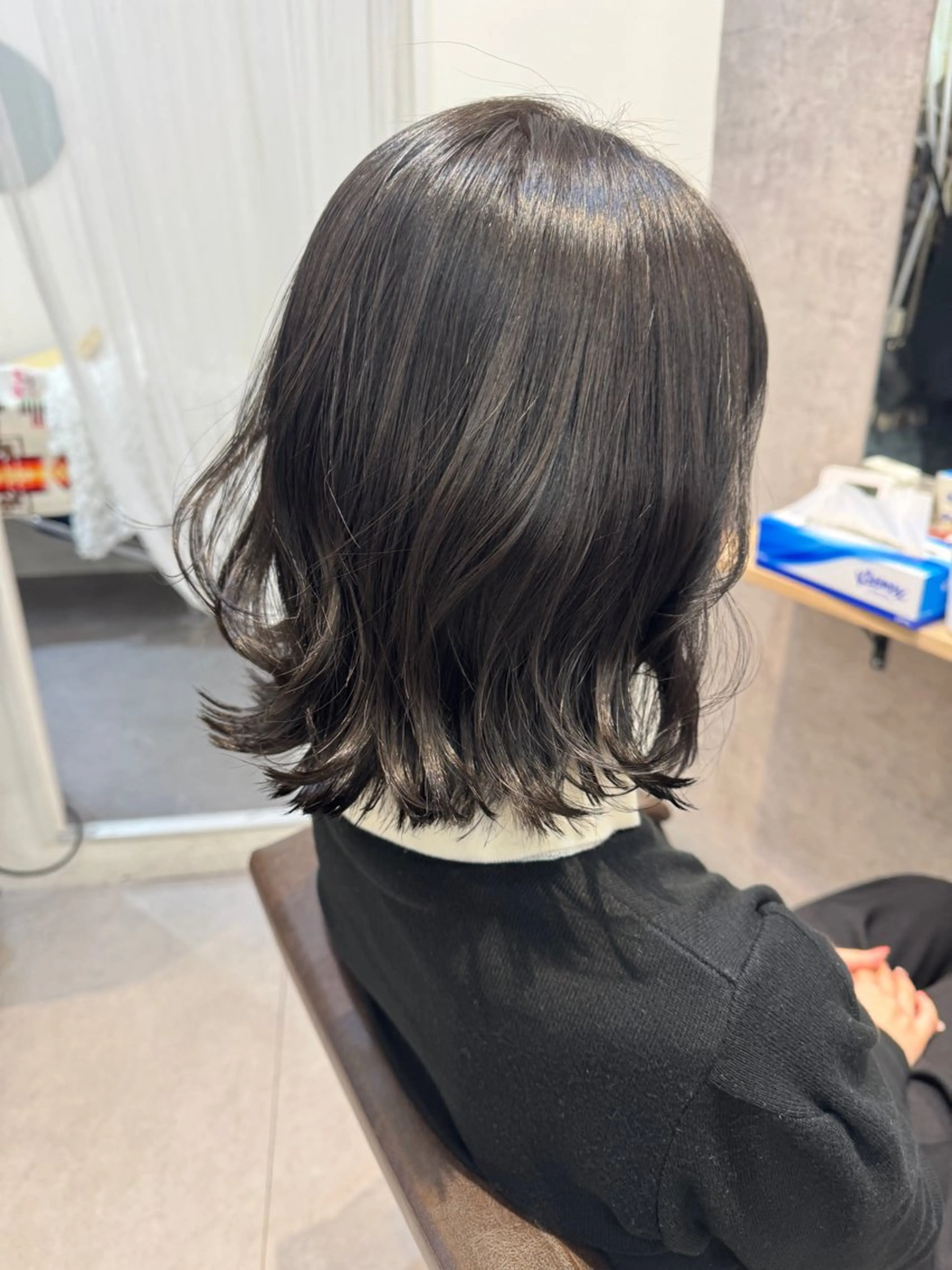 ミディアム カラー グレージュ オリーブグレージュ オリーブグレー カット ヘアカラー トリートメント Dxxxx III所属・女性目線の大人 メンズ*Ayakaのヘアスタイル