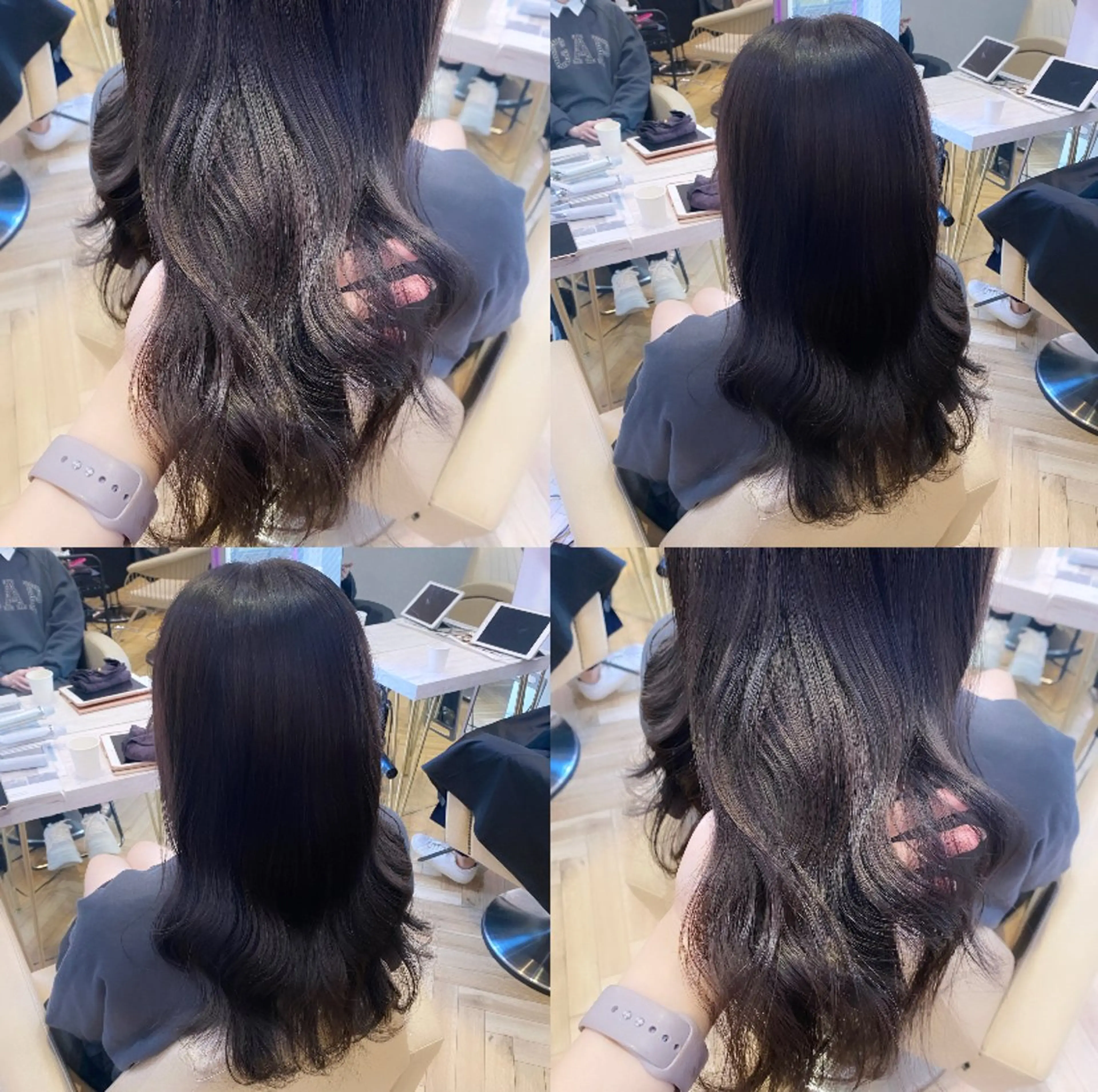 ロング ヘアセット 上品♡韓国レイヤー ‎🤍のの‎🤍のヘアスタイル