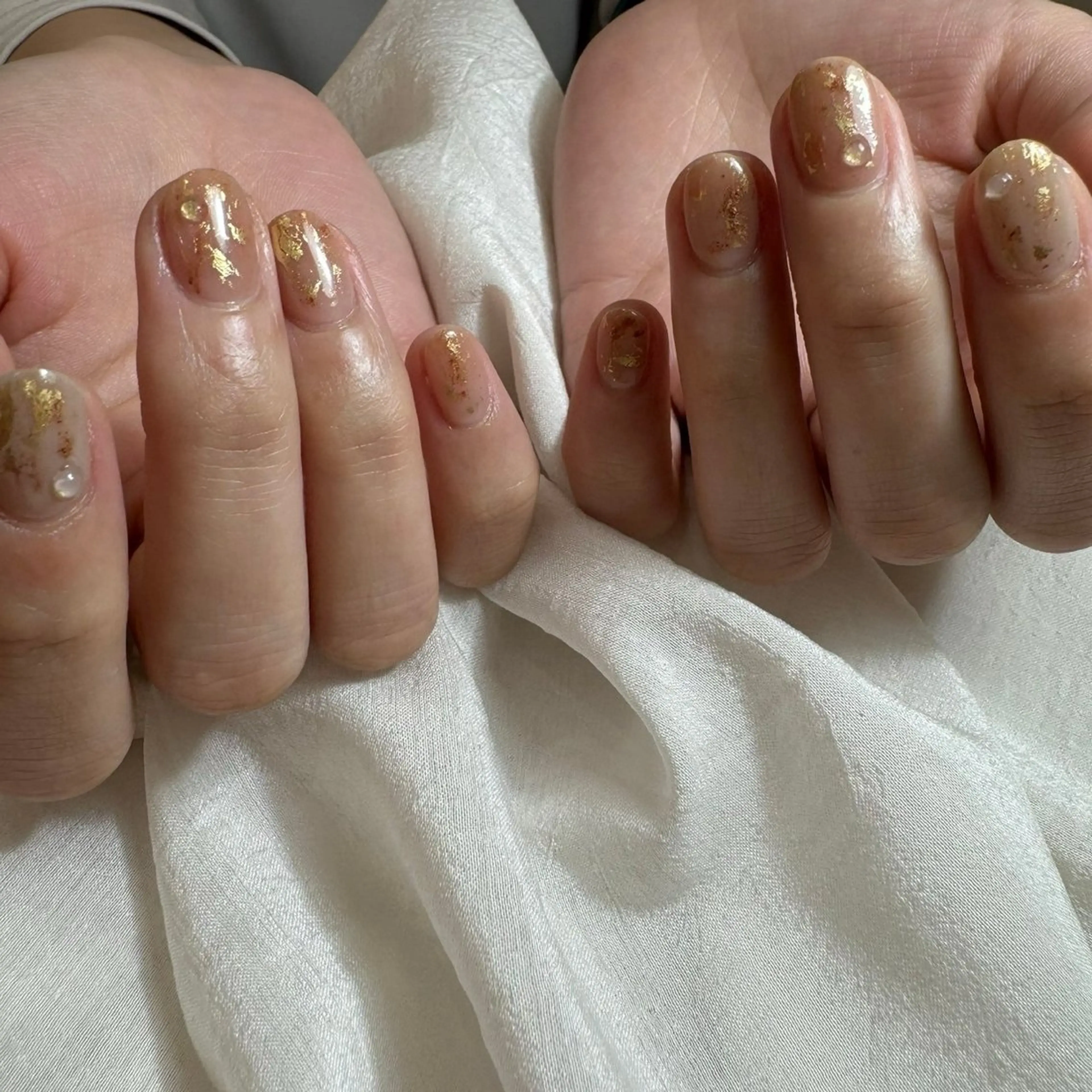 ネイル オフィスネイル ショートネイル ハンドネイル nail◯ petitnanoのネイルデザイン