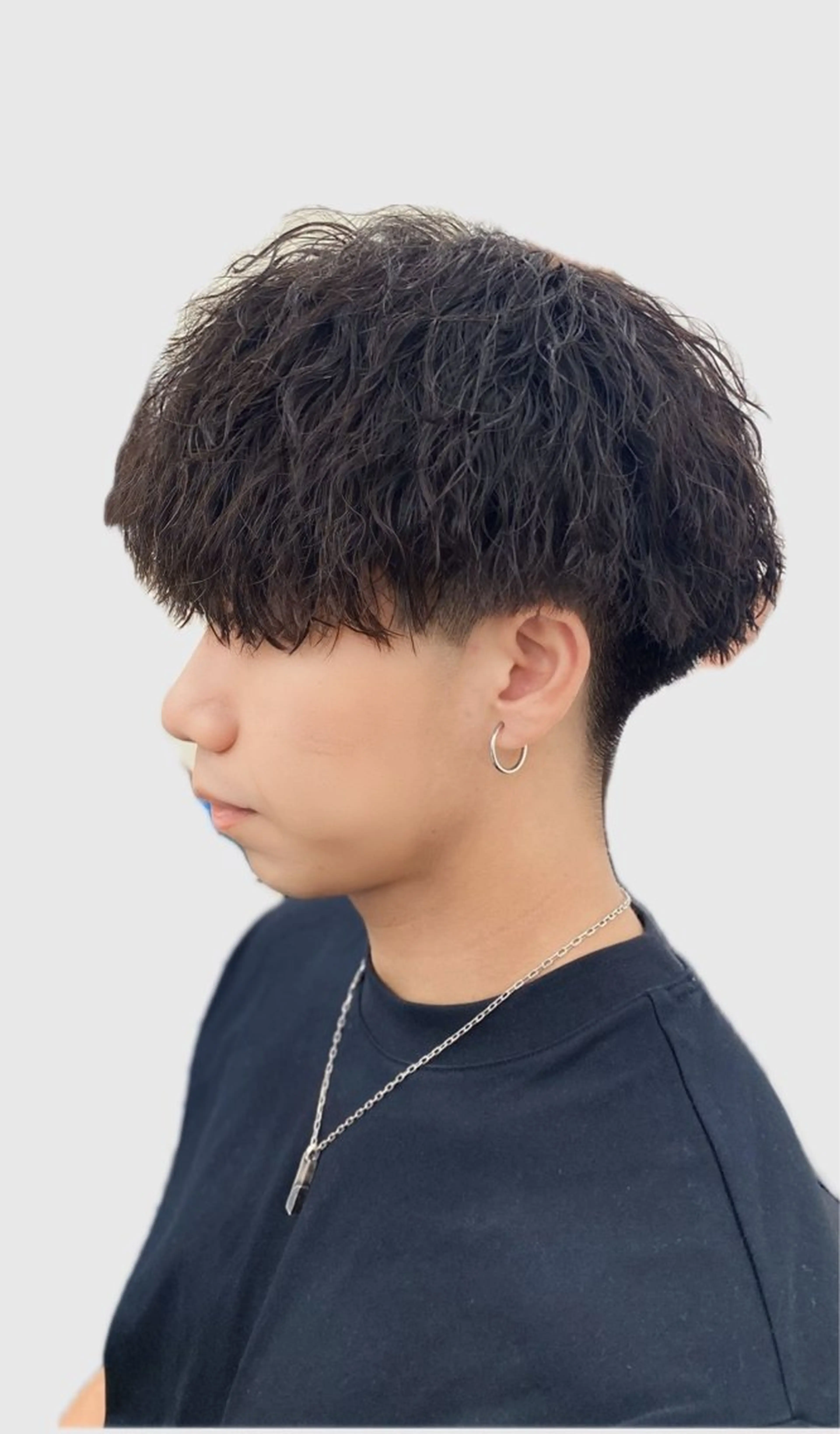 メンズ パーマ JADE -zero- with AKROS所属・JADE海璃 波巻きパーマのヘアスタイル