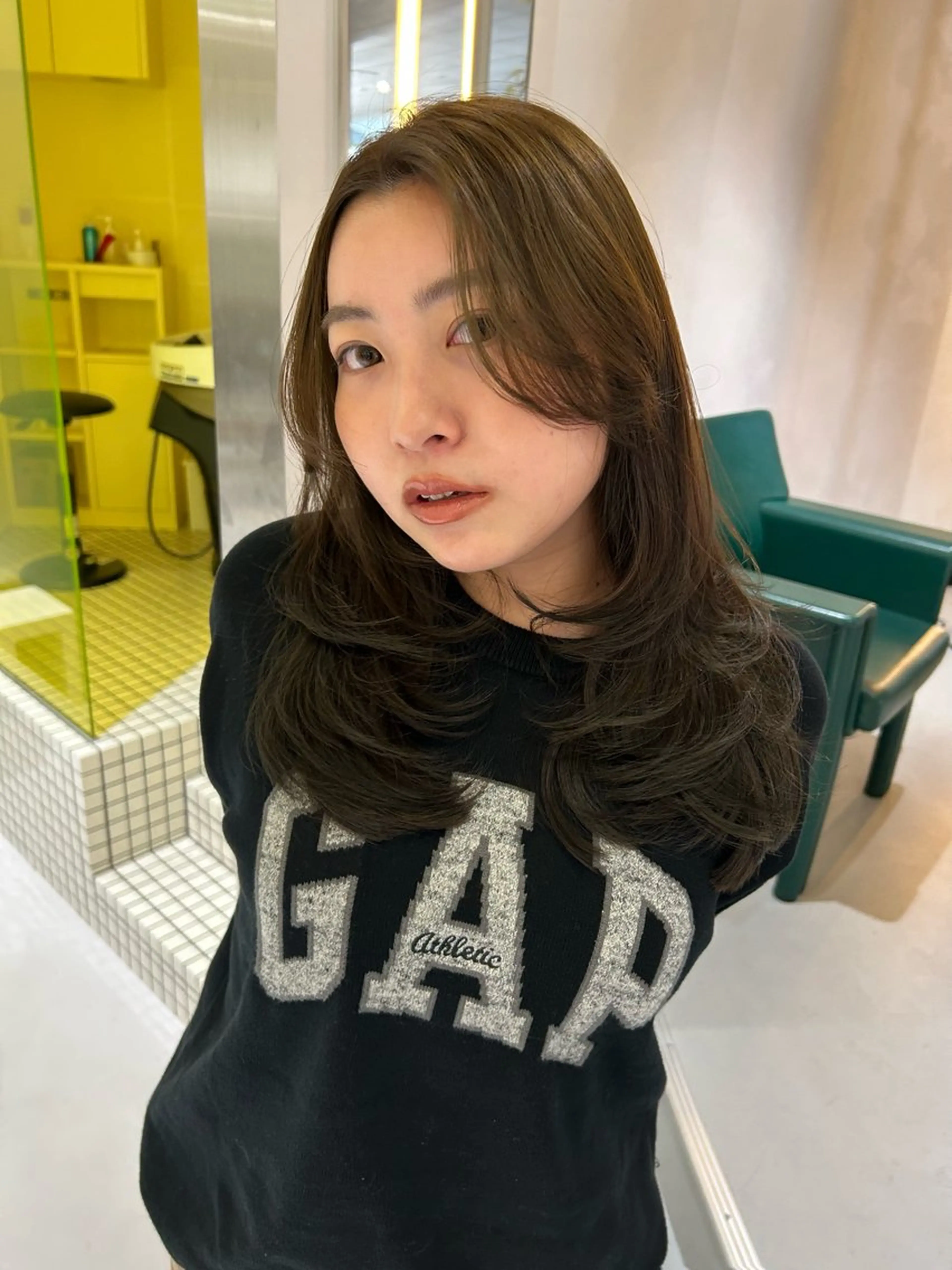 セミロング カラー カット ヘアカラー トリートメント land所属・透明感カラー/レイヤ ー🌙Honokaのヘアスタイル