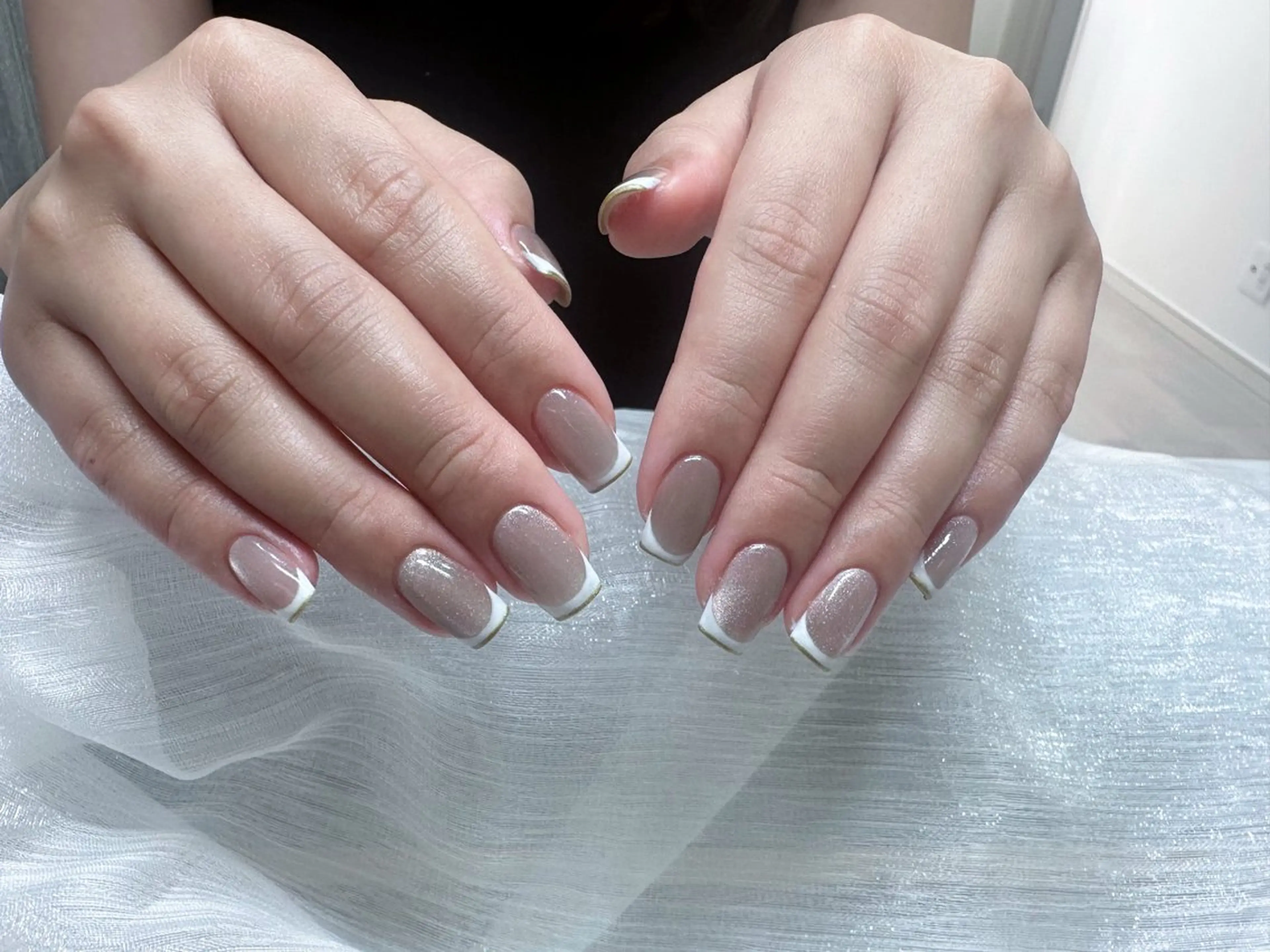 ネイル スカルプネイル シンプルネイル Lunailsalon所属・Lu nailsalonのネイルデザイン