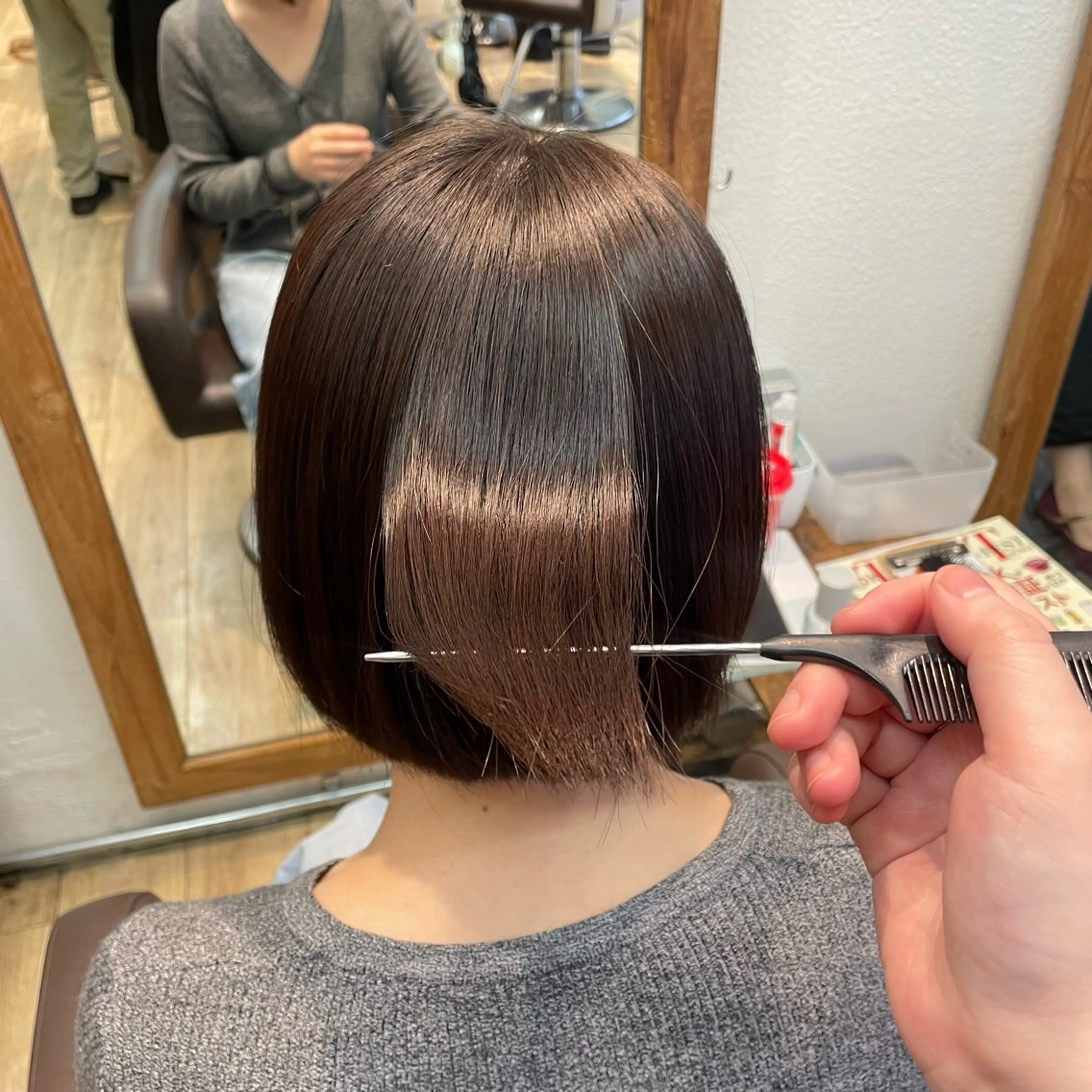 ショート パーマ カット 縮毛矯正 このみ/髪質改善 /ヘアアレンジ🫧のヘアスタイル