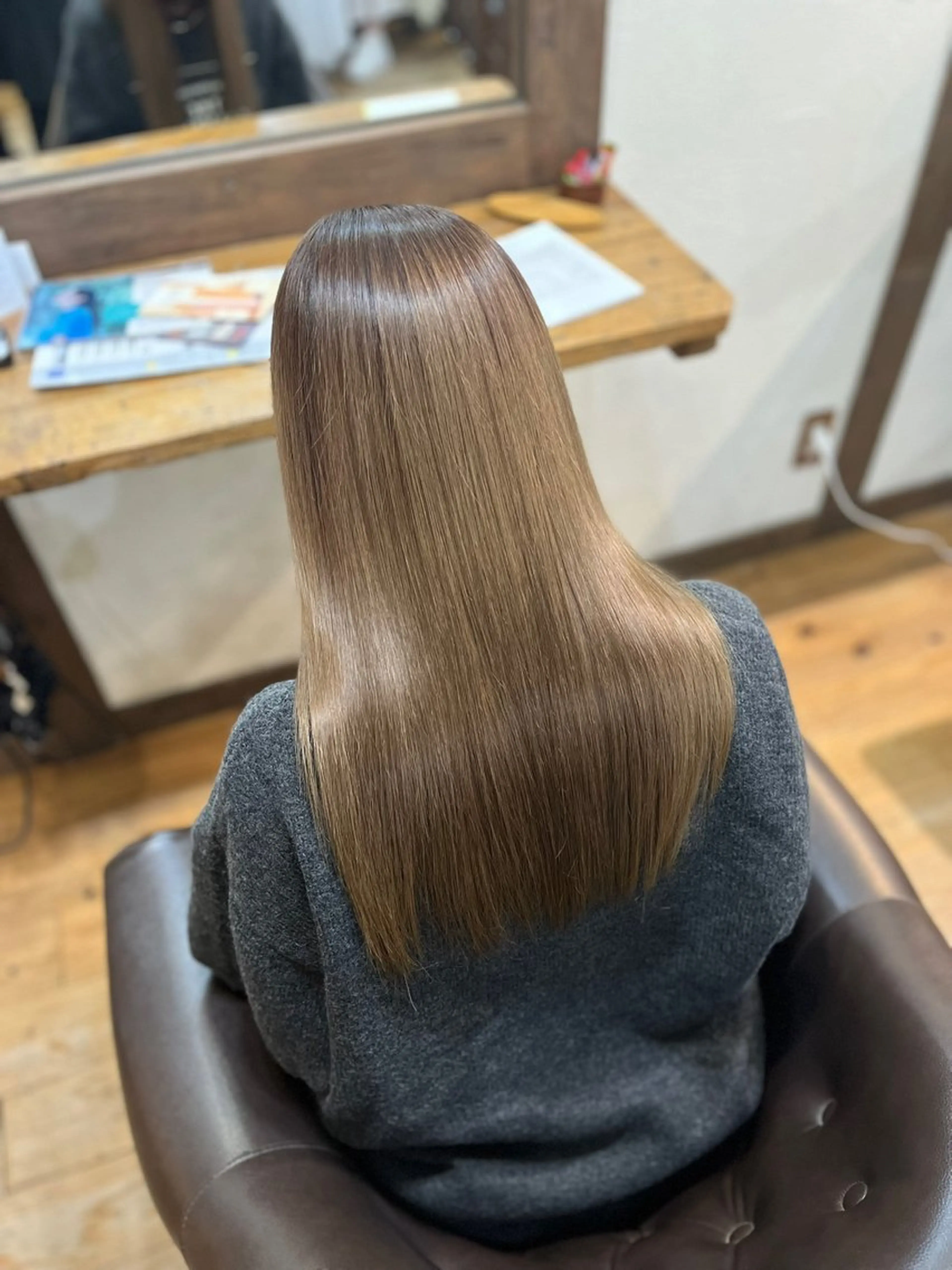 ロング カット 縮毛矯正 トリートメント 西元 群/艶髪/髪質改善のヘアスタイル