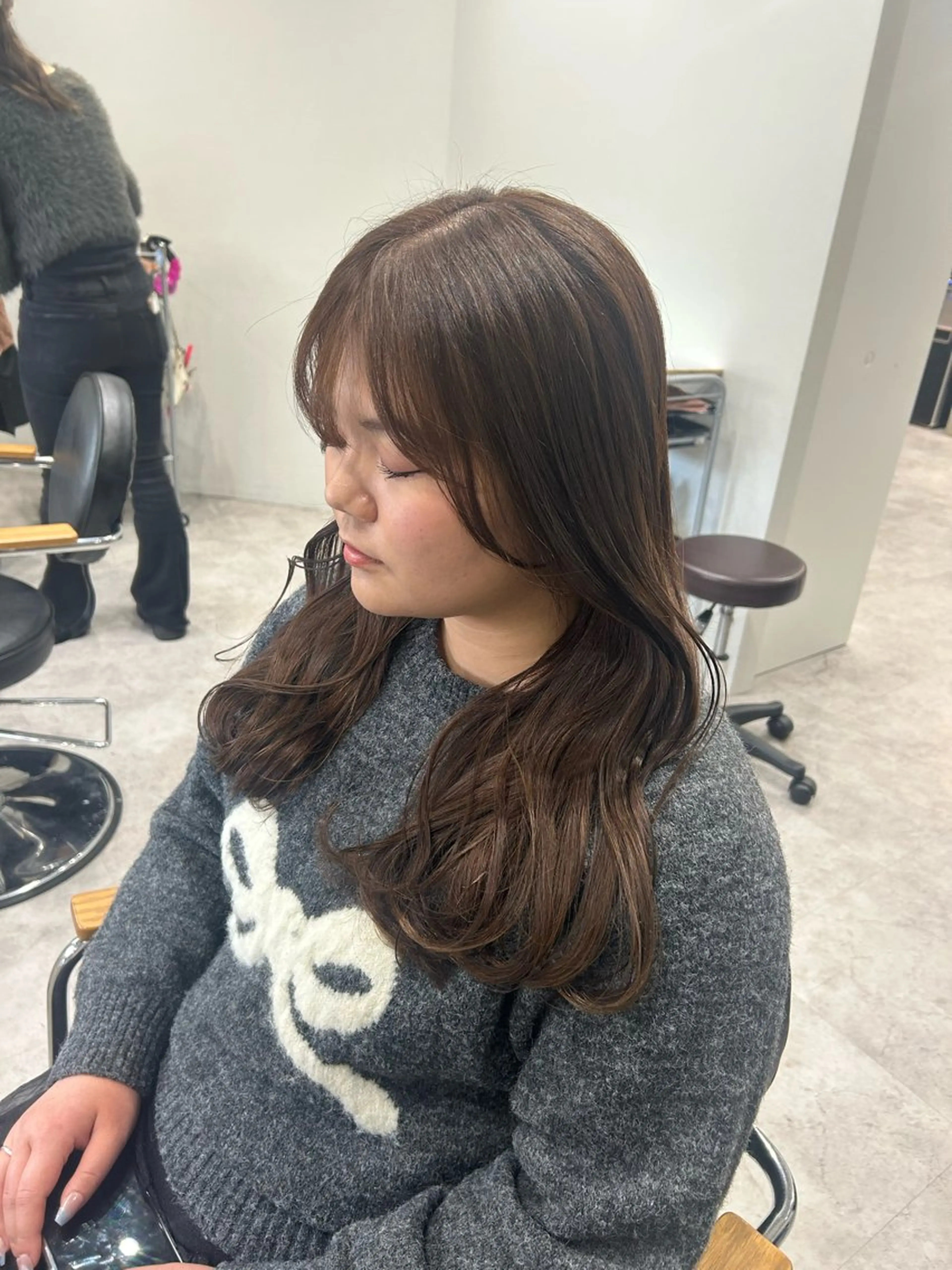 セミロング カラー ヘアアレンジ ヘアカラー ボブ /ニュアンス/ satomi🧸💖のヘアスタイル