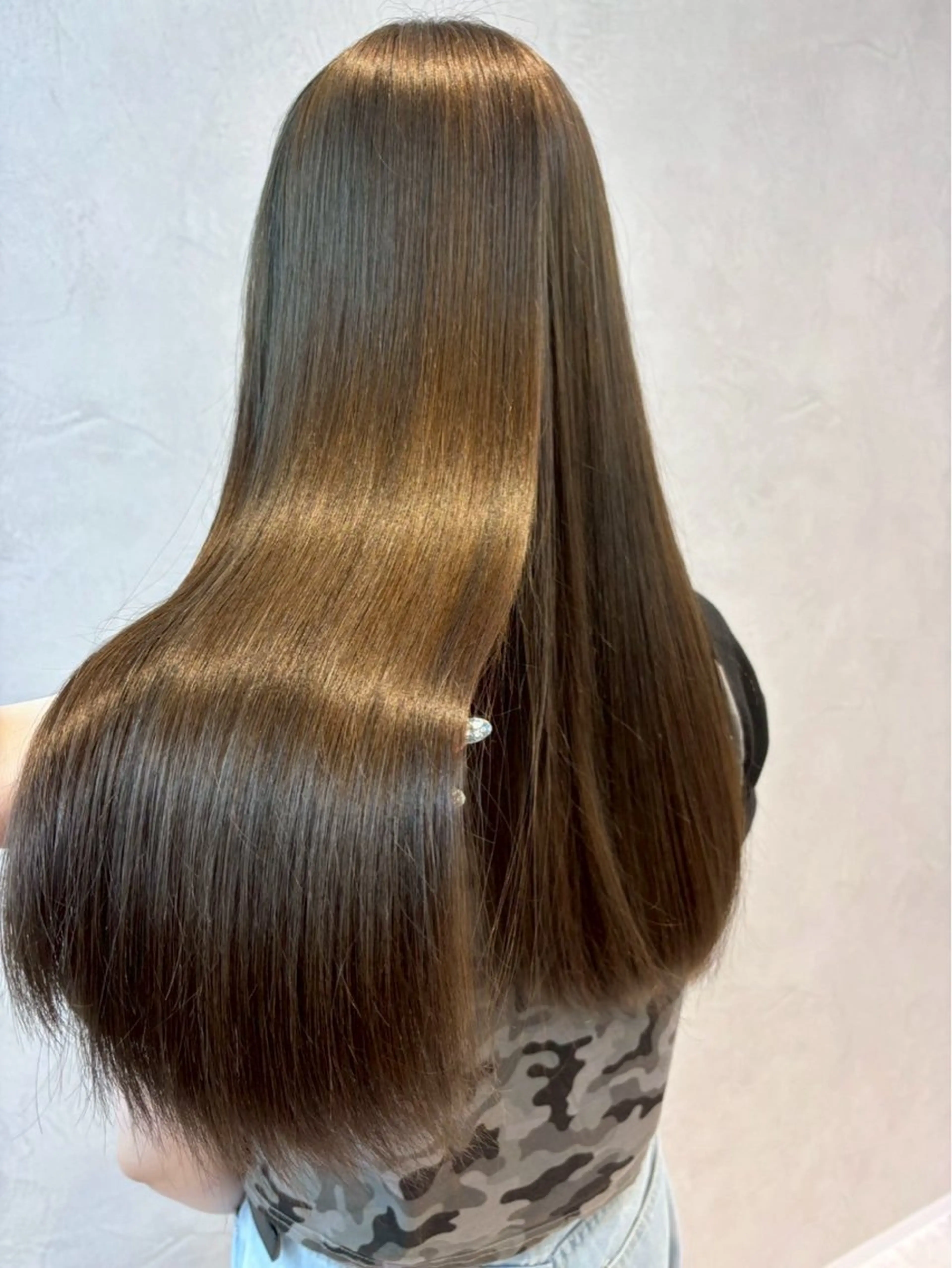 ロング カラー ヘアアレンジ ベージュカラー 黒髪 ブルーカラー ブルーブラック ミルクティーベージュ ️🫧中島遼香🫧 Ess🪽髪質改善のヘアスタイル