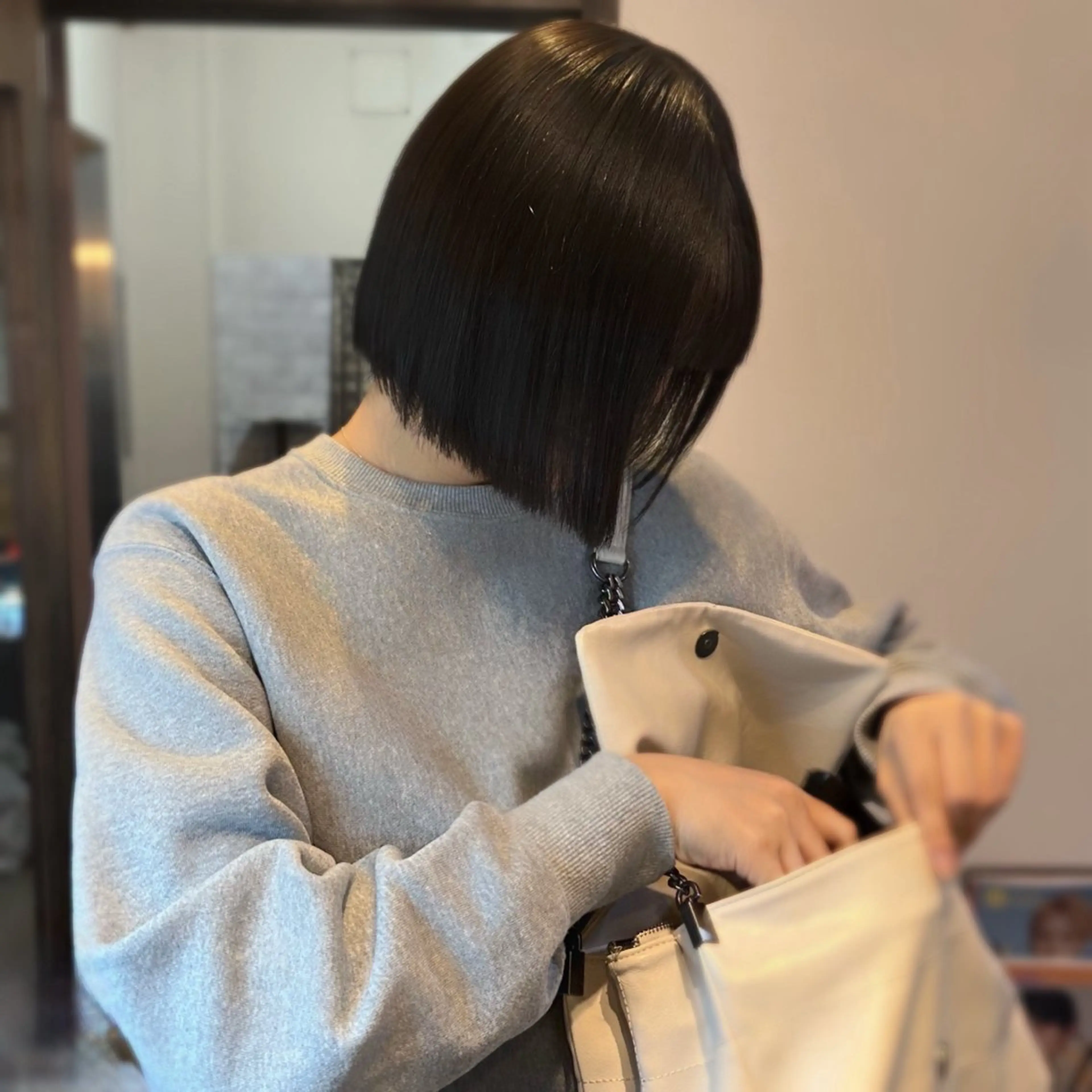 ミディアム カラー ヘアカラー 艶感カラー/レイヤー 💖心斎橋/Sakiのヘアスタイル