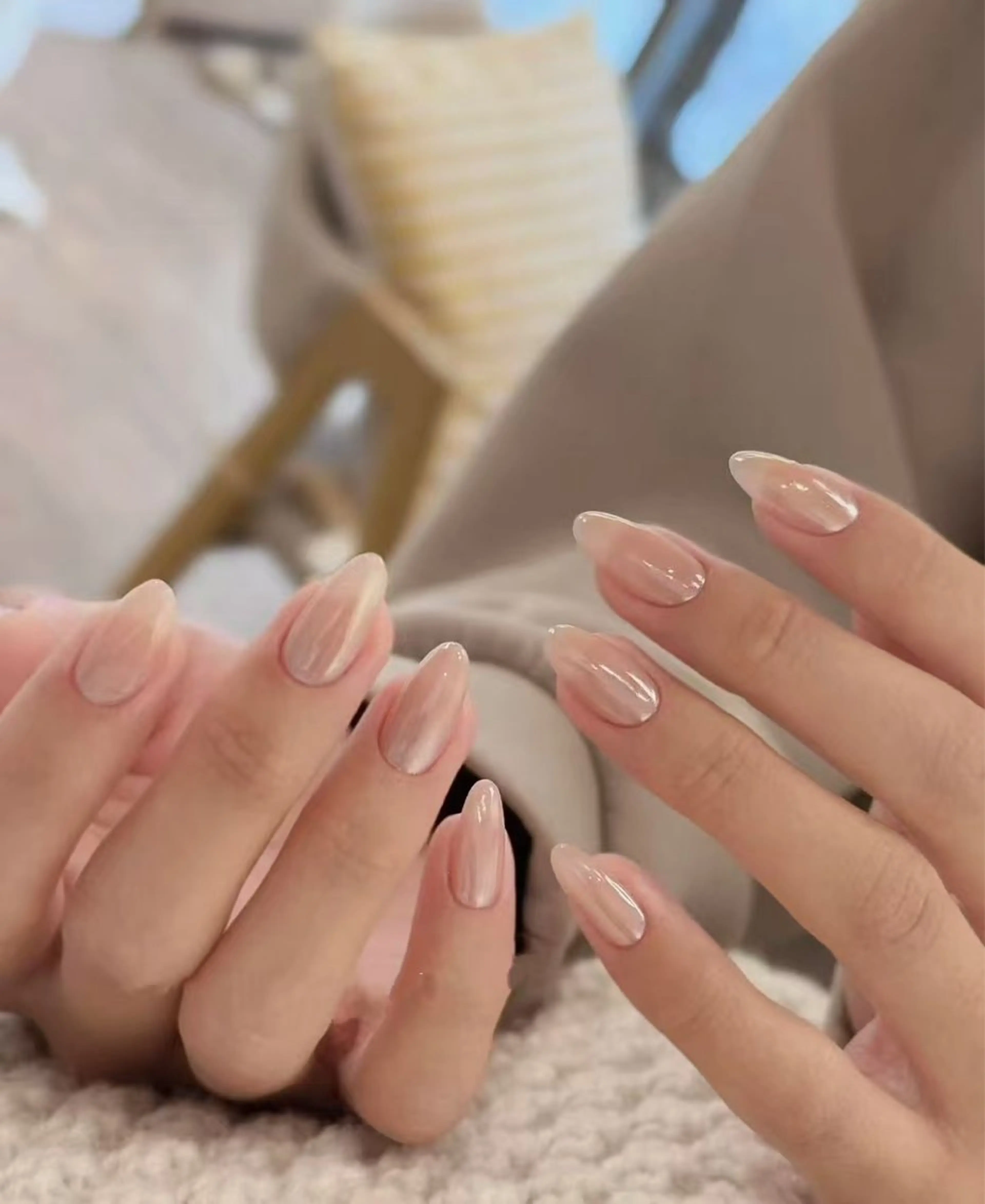 ネイル オーロラネイル フラワーネイル フットネイル フレンチネイル ジェルネイル ハンドネイル BabyYouMi ねねのネイルデザイン