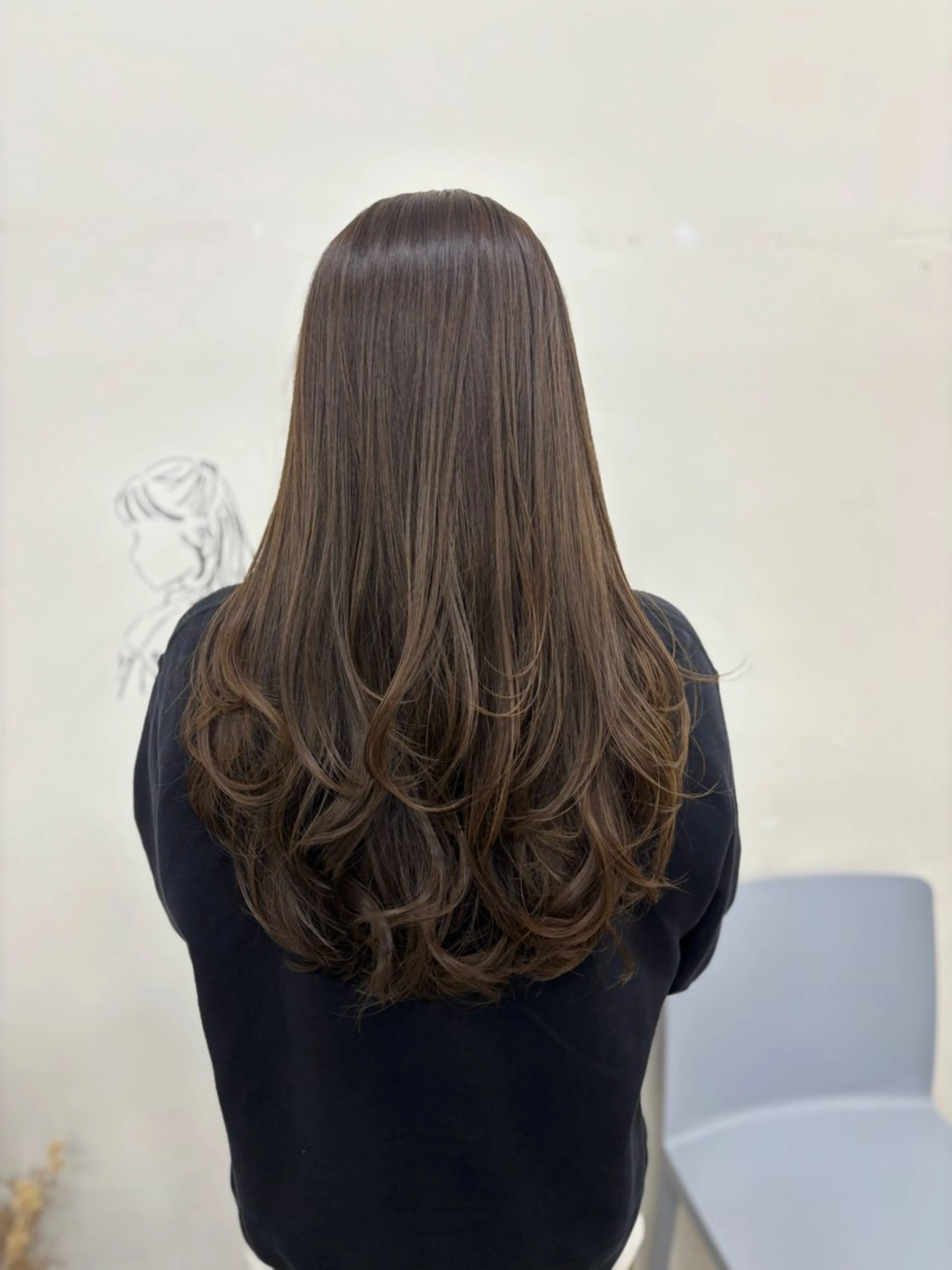 ロング カラー カット ヘアカラー トリートメント 似合わせ美髪ヘア✨ 天王寺．阿倍野🌈のヘアスタイル