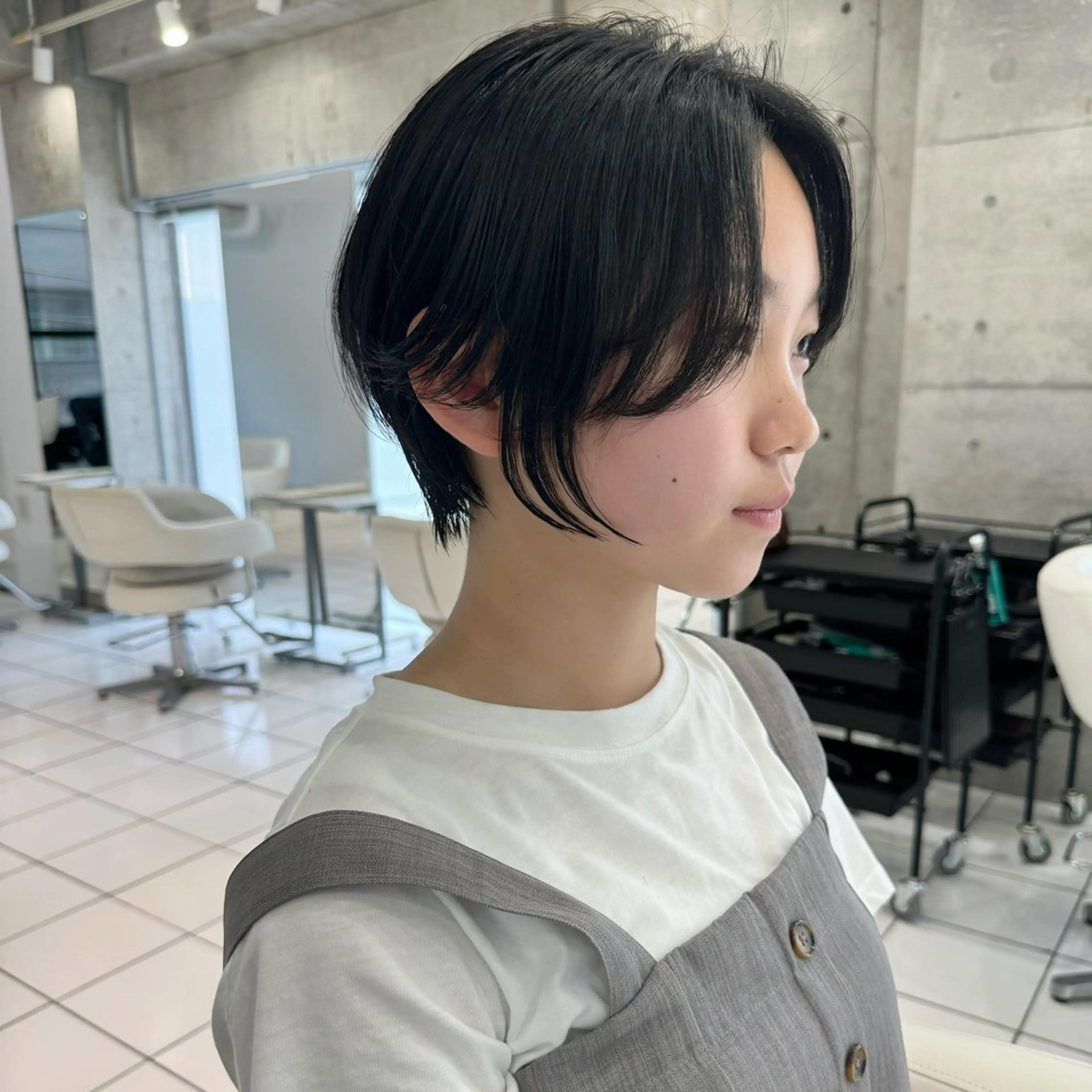 ショート ハンサムショート ボブ ショートヘア カット トリートメント 💎ボブ/似合わせの 達人/縮毛矯正/畔上のヘアスタイル