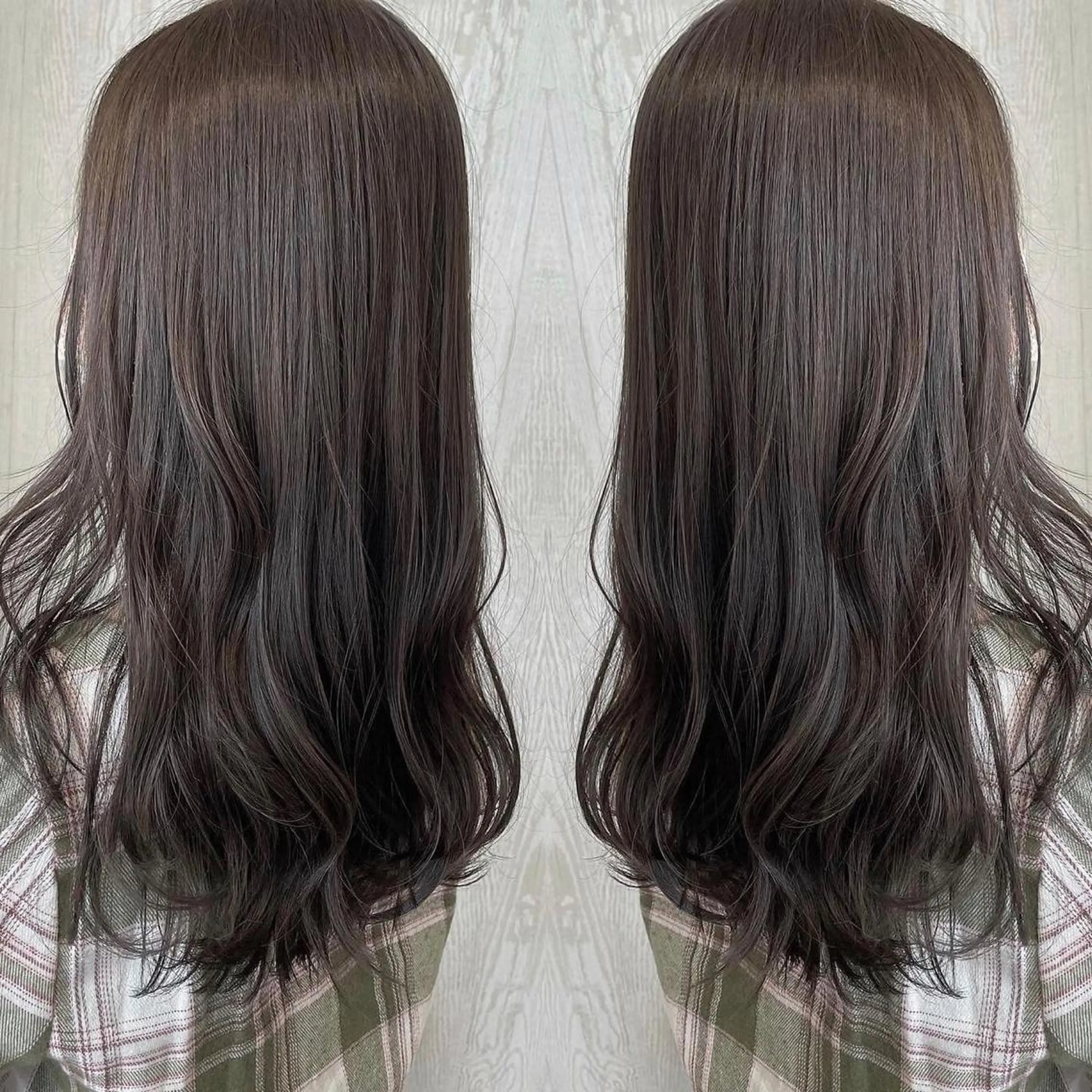 セミロング カラー アッシュ 透明感カラー グレージュ オリーブグレージュ オリーブグレー カット ヘアカラー トリートメント 河合秀明/ショート /ボブ/レイヤーのヘアスタイル