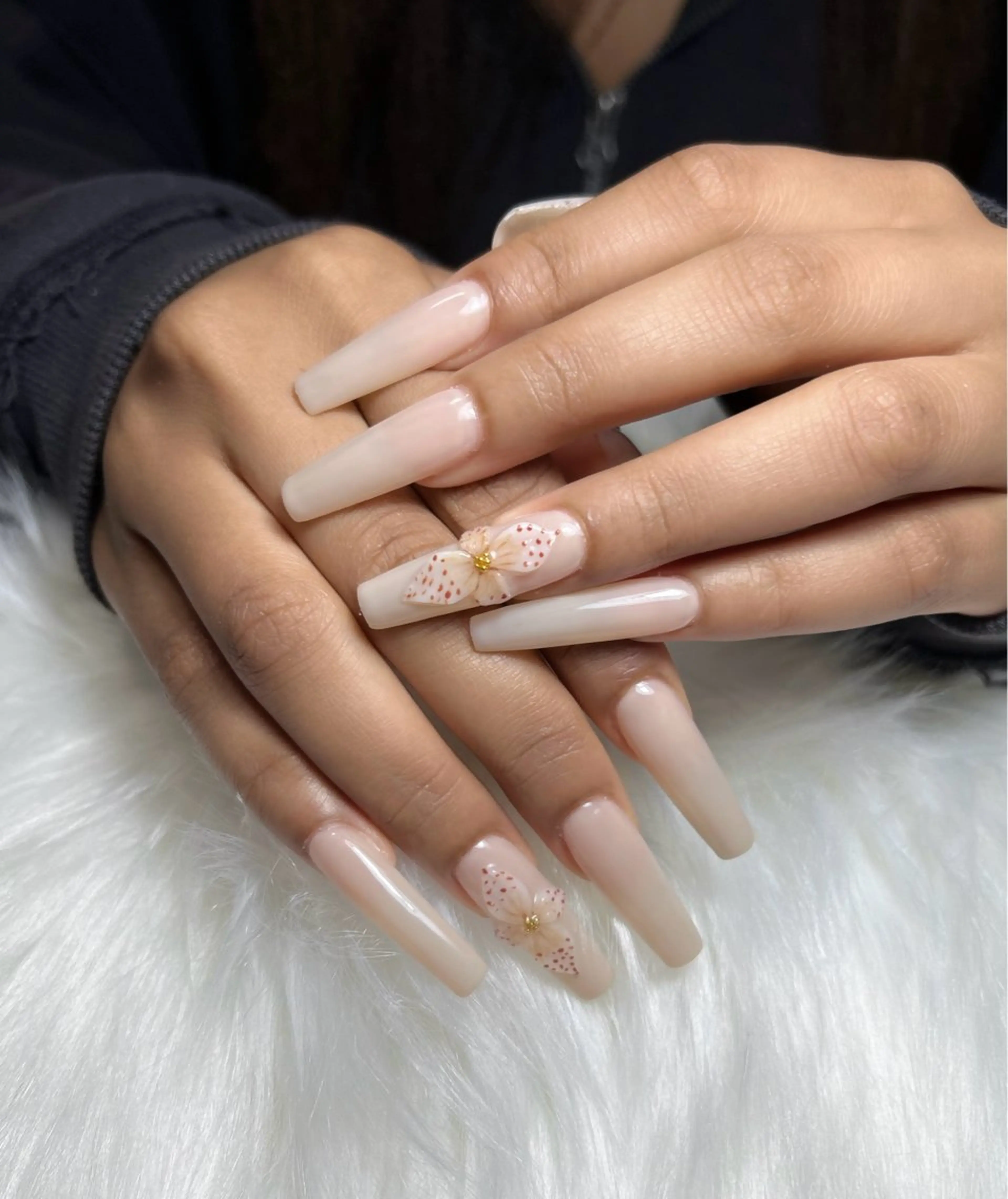 ネイル アートネイル オーロラネイル チークネイル 長さ出し フットネイル Chan nailsのネイルデザイン