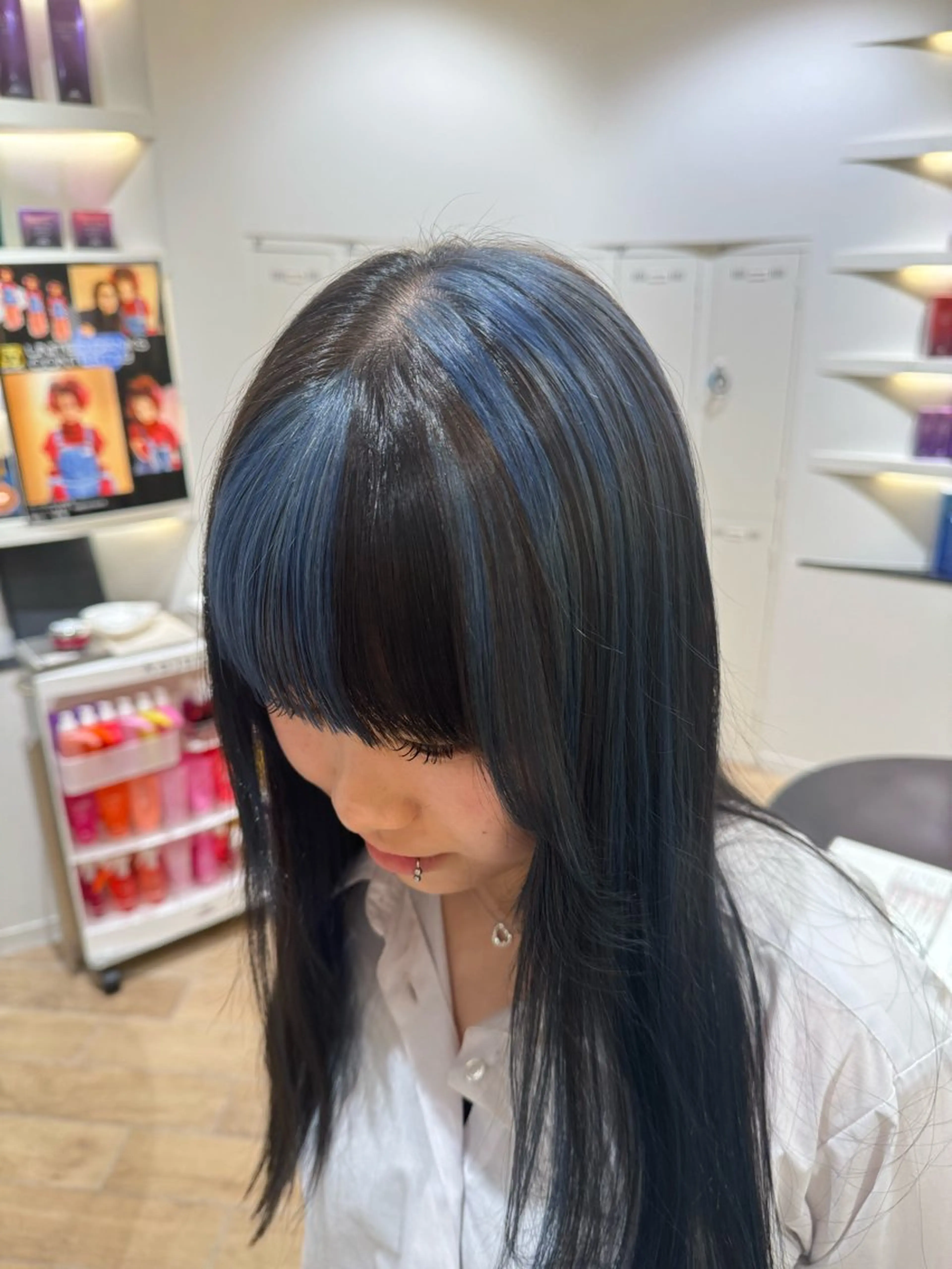 ロング 垢抜け/レイヤー/ ハイトーン/アスナのヘアスタイル