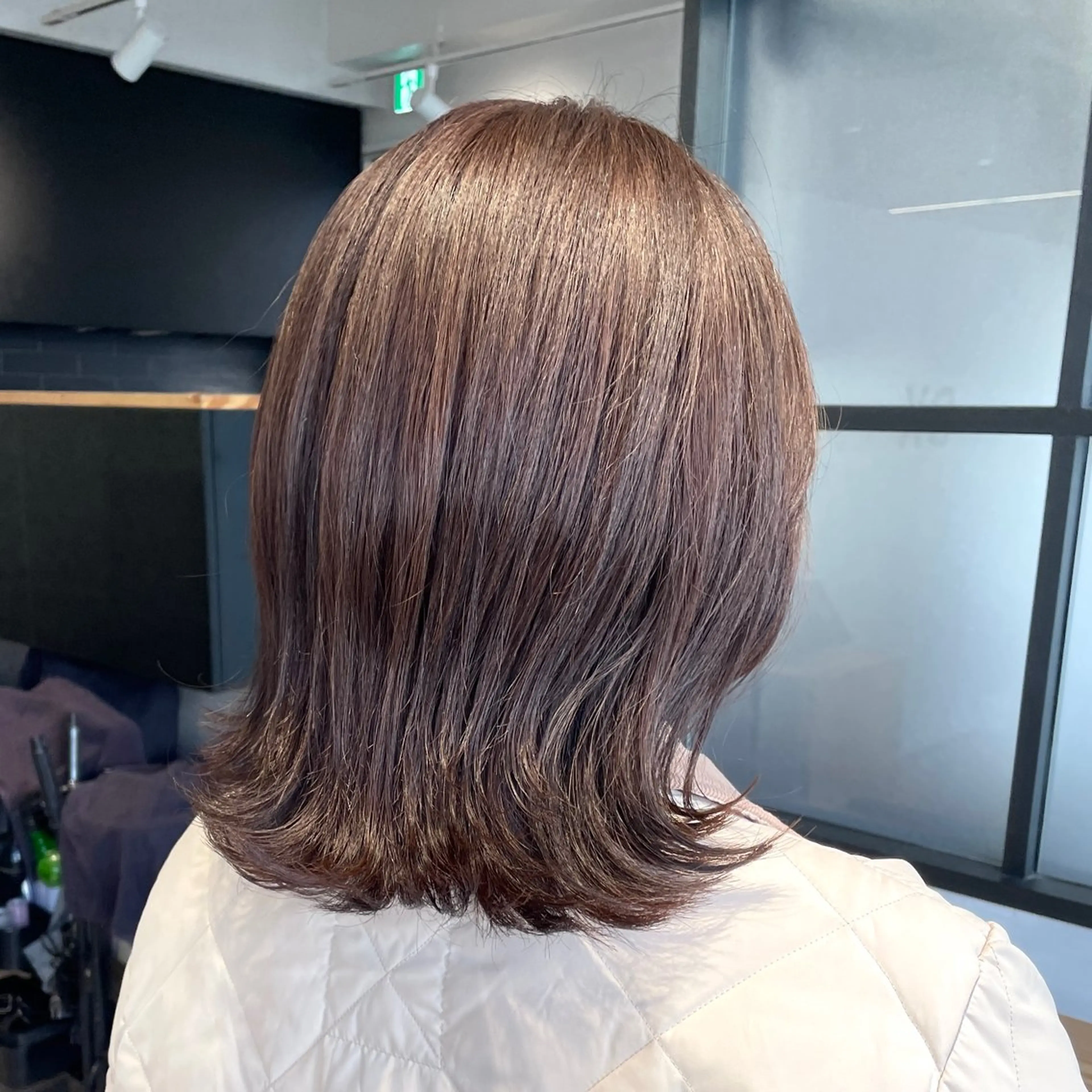 ミディアム カラー ハイライトカラー ハイライト カット ヘアカラー トリートメント ヘッドスパ DX SHARE SALON所属・matka白髪ぼかし 大人ヘア/KEIKOのヘアスタイル