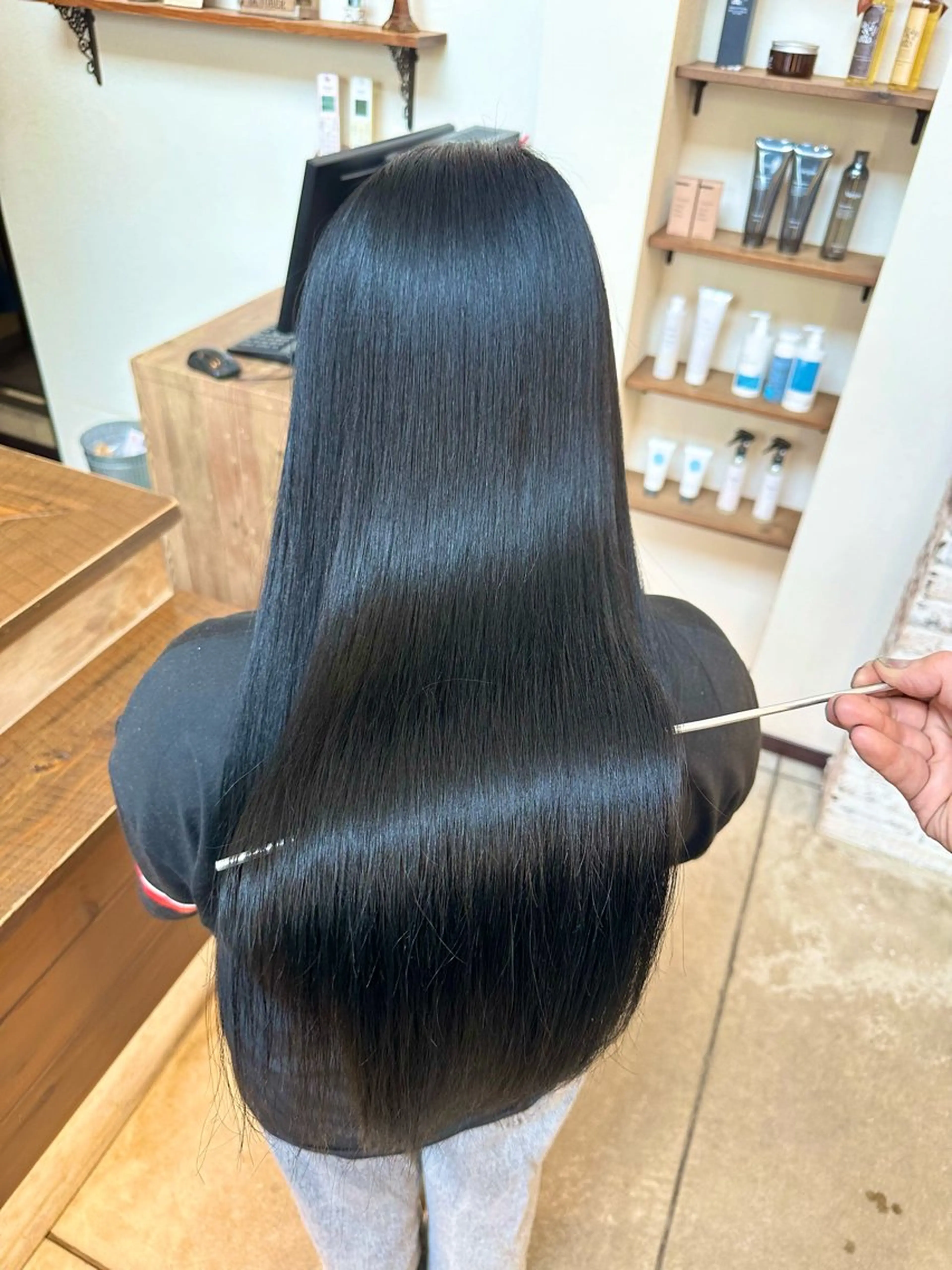 ロング 縮毛矯正 ハイトーン/髪質 改善特化　Kaitoのヘアスタイル