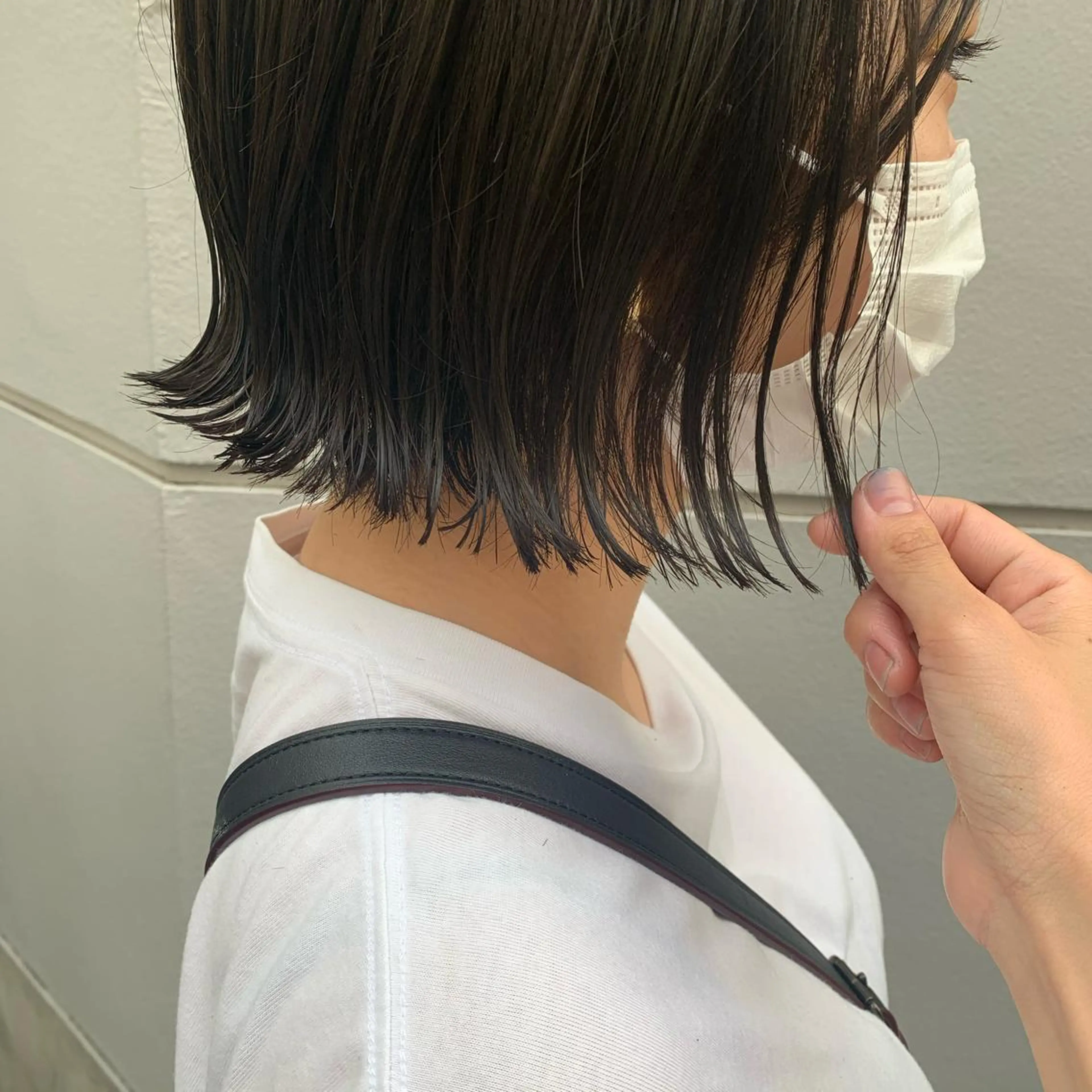 ショート ヘアアレンジ サナ🌱 切りっぱなしボブのヘアスタイル