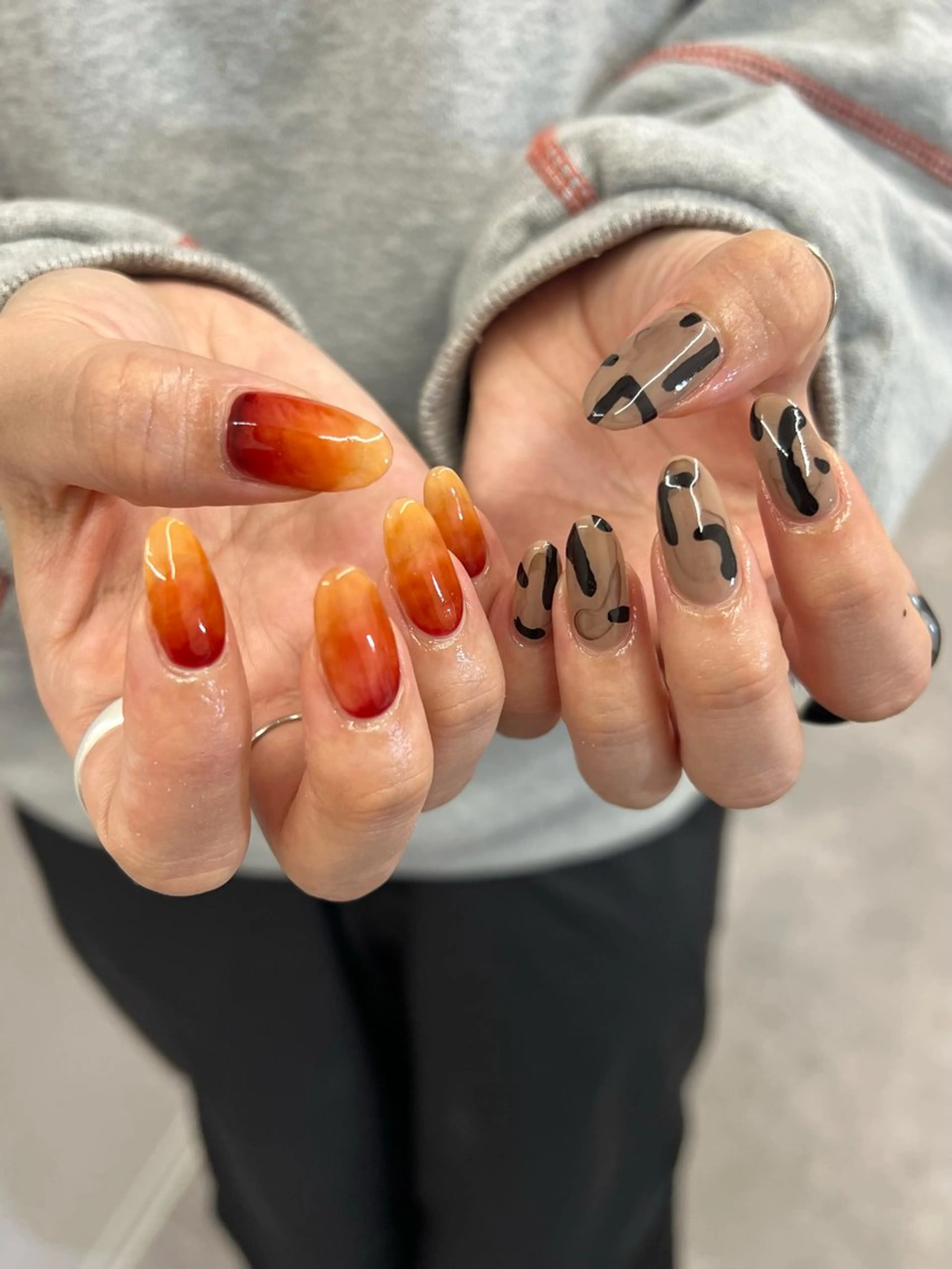 ネイル ジェルネイル グラデーション マグネットネイル ニュアンスネイル パラジェル ハンドネイル ハンドケア Bana_ Nailのその他イメージ