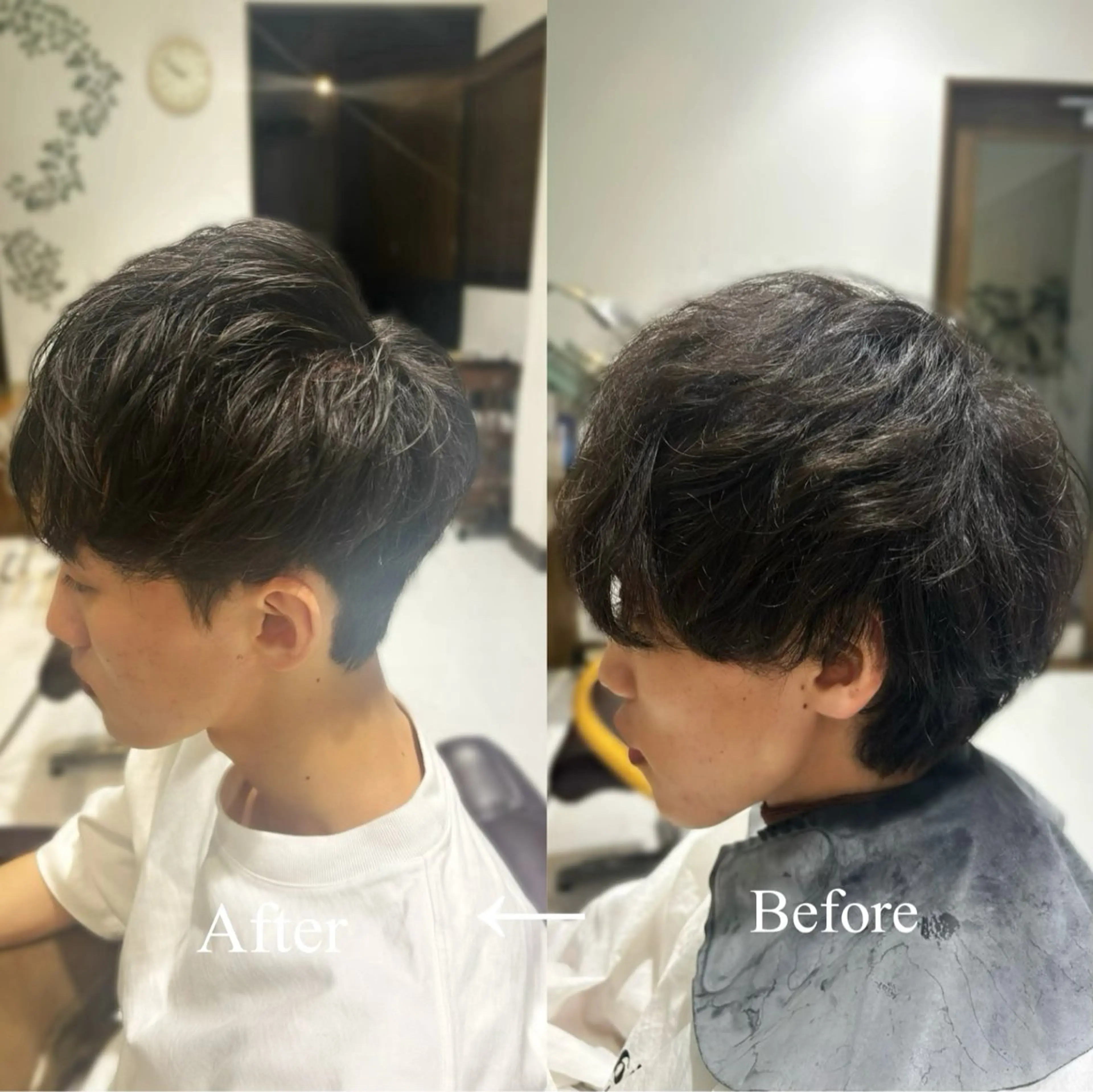 ミディアム メンズ レイヤーカット/艶髪 /パーマaikoのヘアスタイル