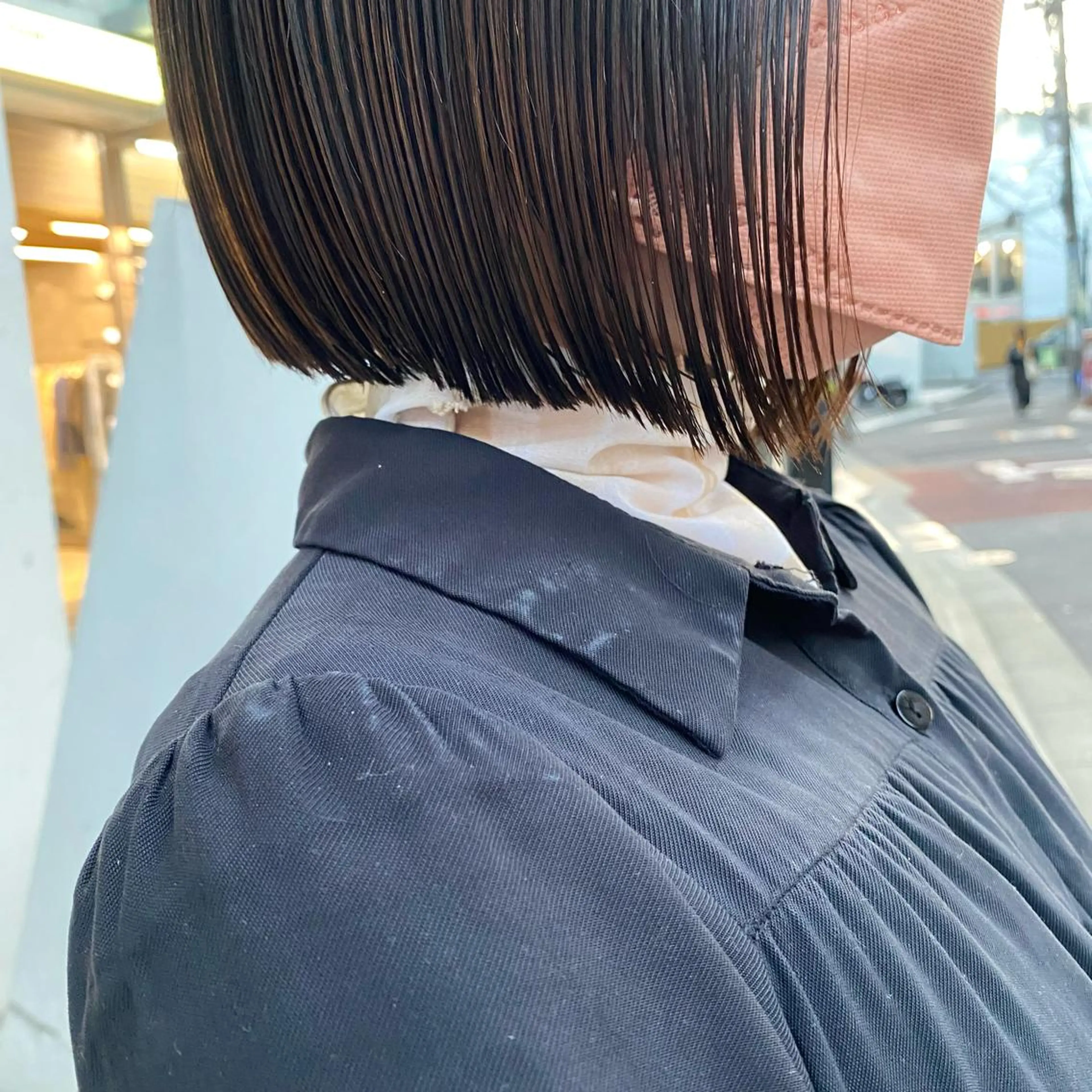 ショート カラー カット ヘアカラー トリートメント センターパート/ 暖色カラーayuのヘアスタイル