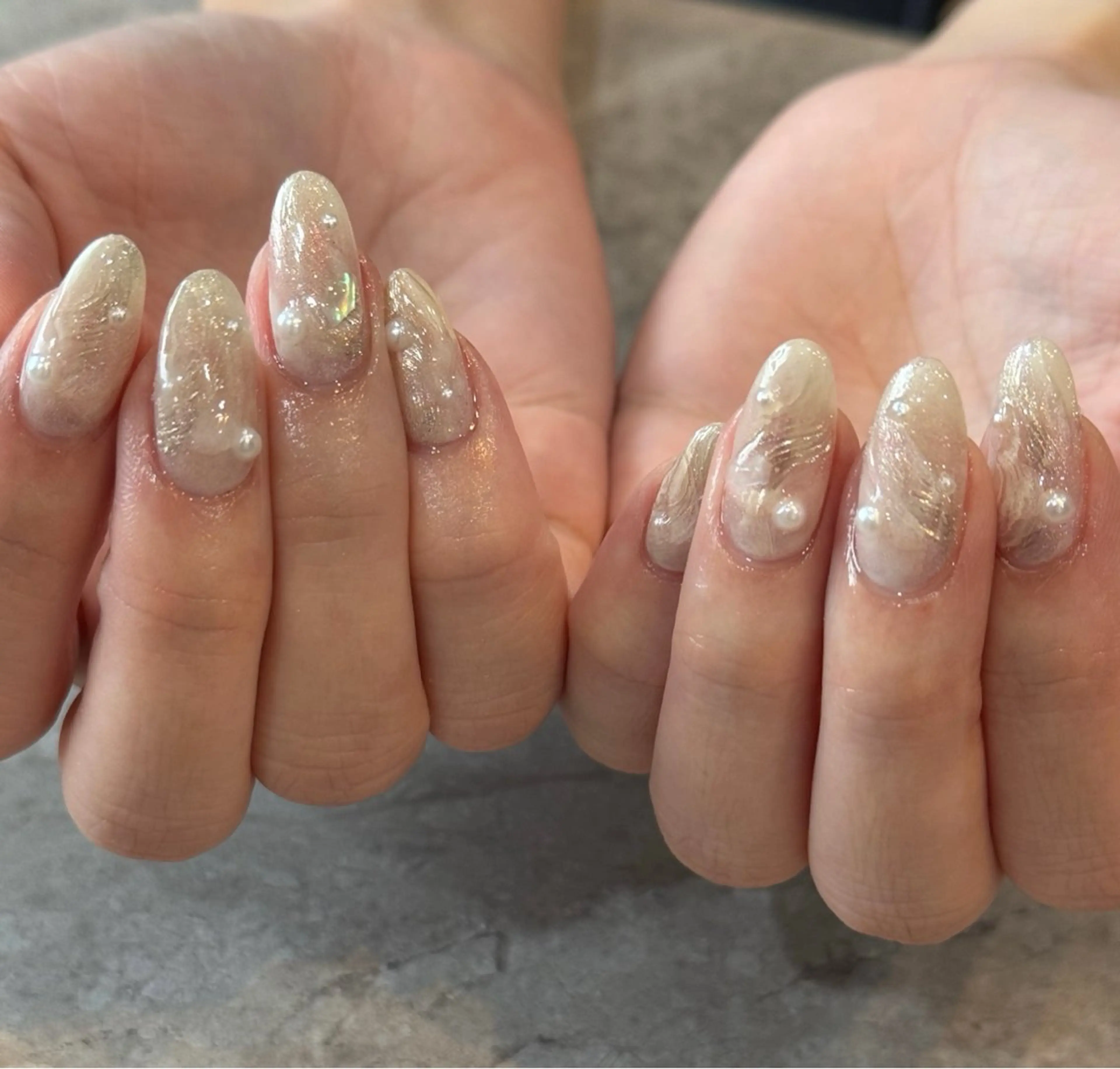 ネイル ニュアンスネイル ハンドネイル Blé nailのネイルデザイン