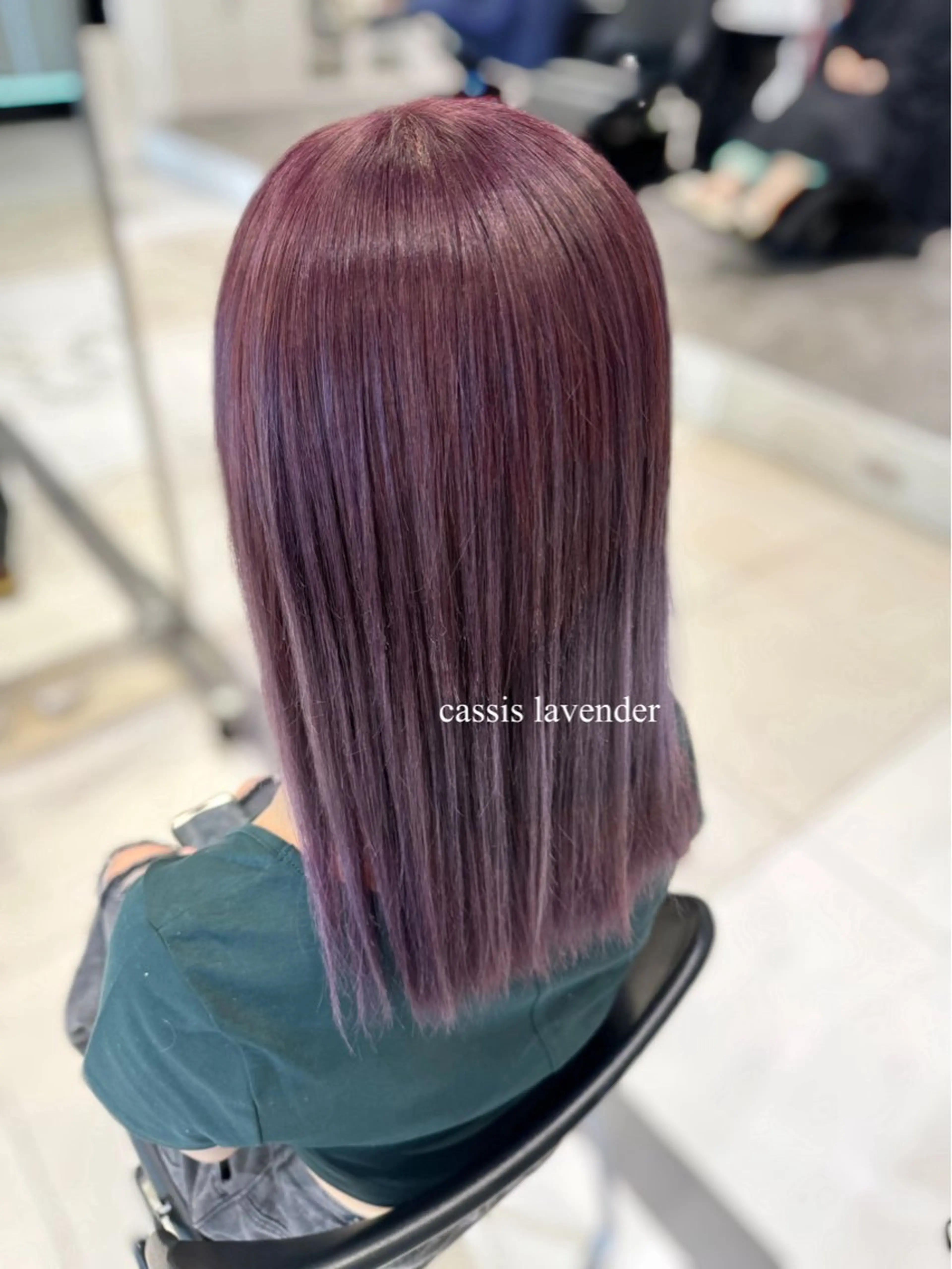 カラー カシス ラベンダーカラー Ayuki /福岡美容室のヘアスタイル