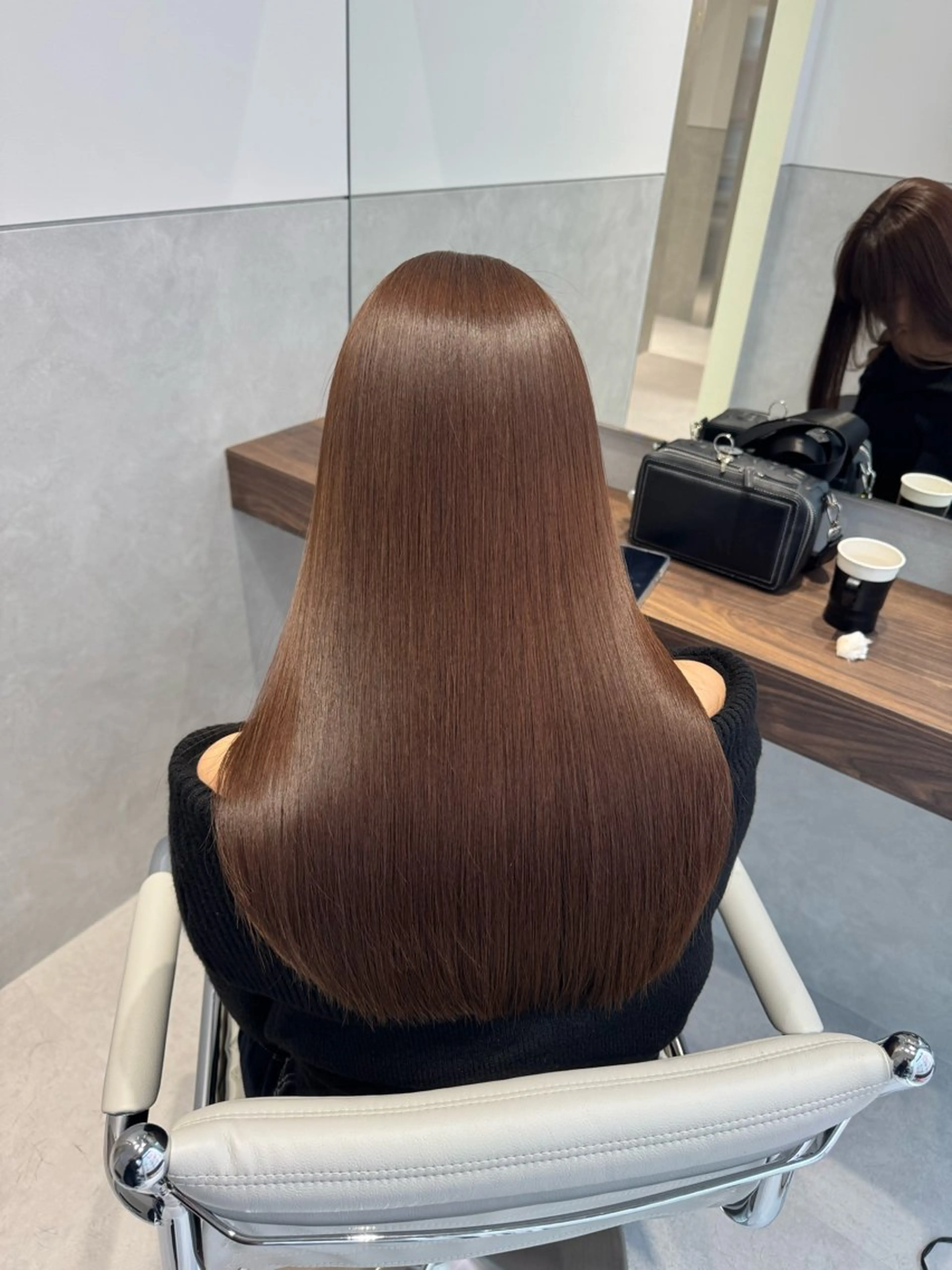 ロング カラー 髪質改善 韓国風ヘア 縮毛矯正 SALOWIN east店6F所属・TAKUMI 【美髪特化】のヘアスタイル