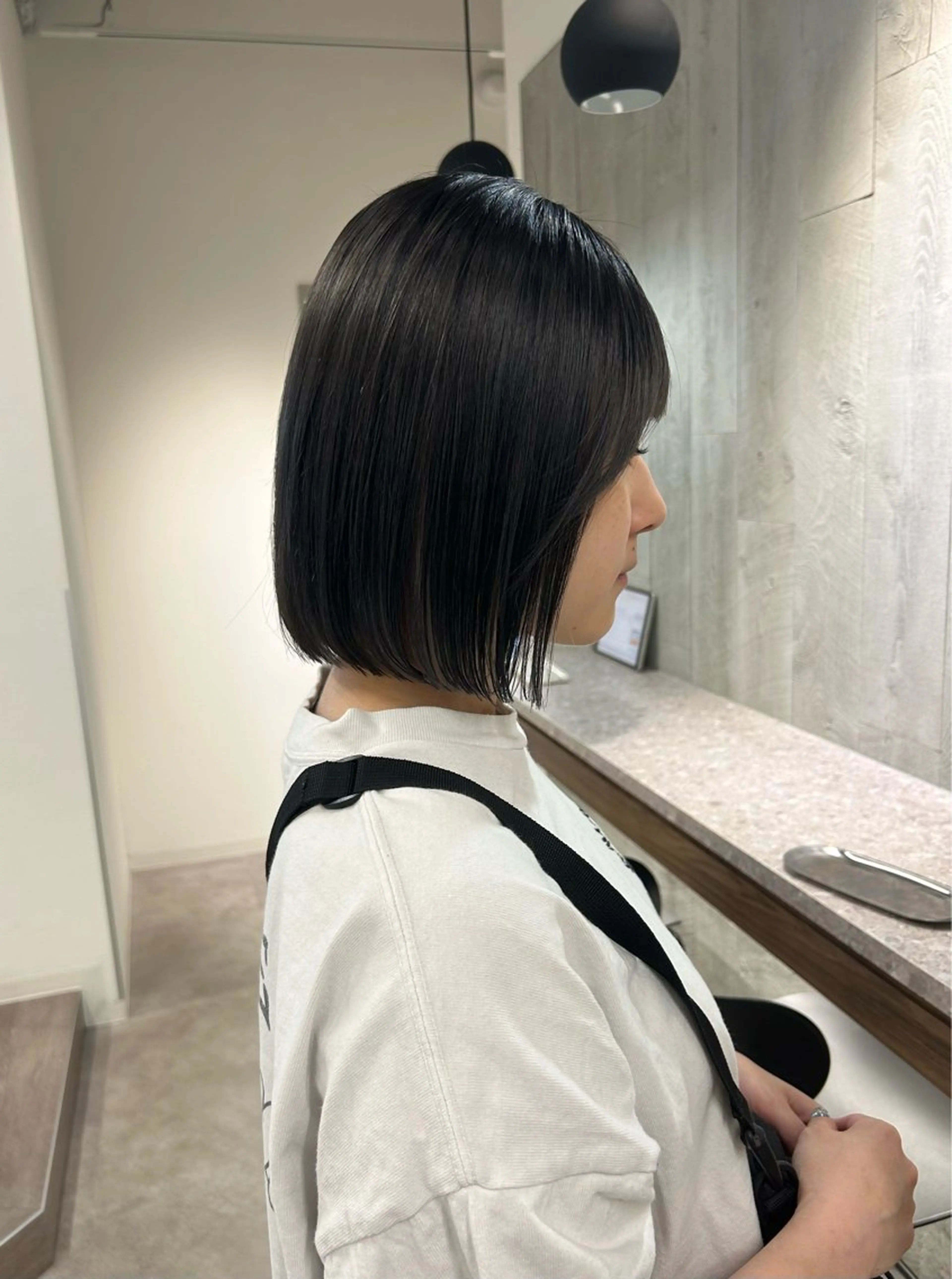 cut 🪽(men's cut◎)レイヤーカット/ お顔周りレイヤーカット /ボブ / 切りっぱなし/韓国風cutの写真