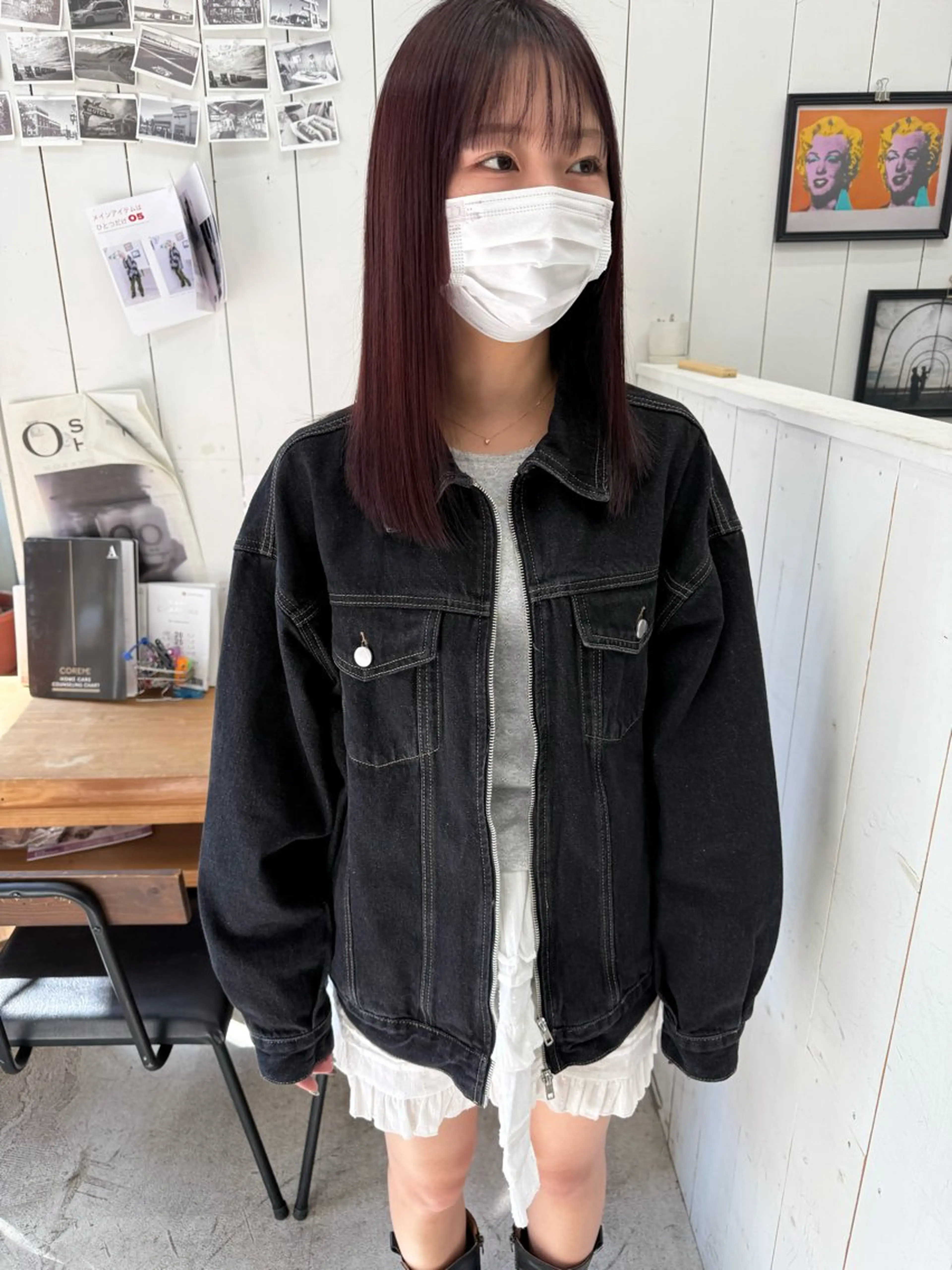 ミディアム ピンクブラウン カット ヘアカラー 📍葛西りんたろう/ ENVのヘアスタイル