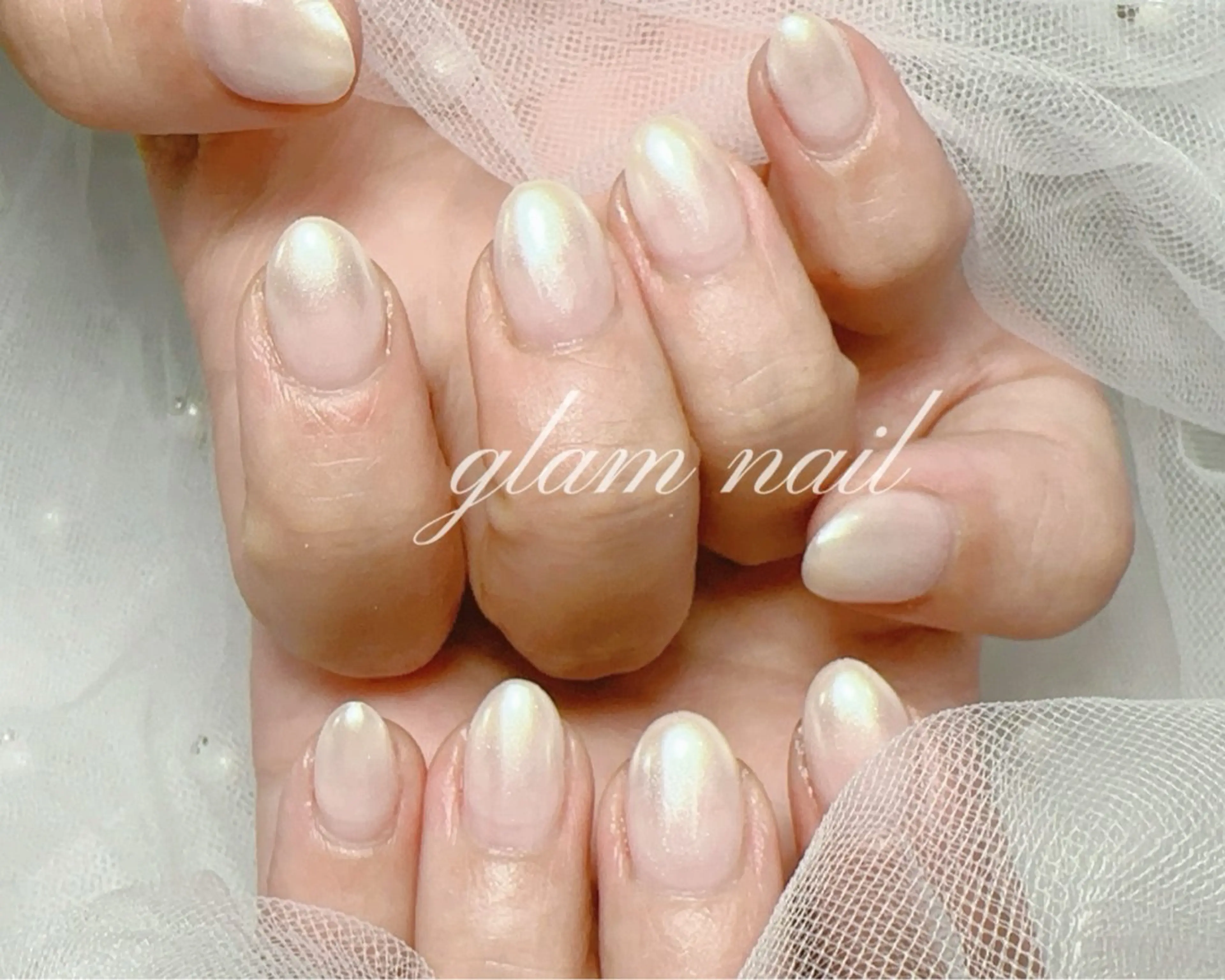 ネイル ハンドネイル エツメ💅 長さだし🎀デザインのネイルデザイン