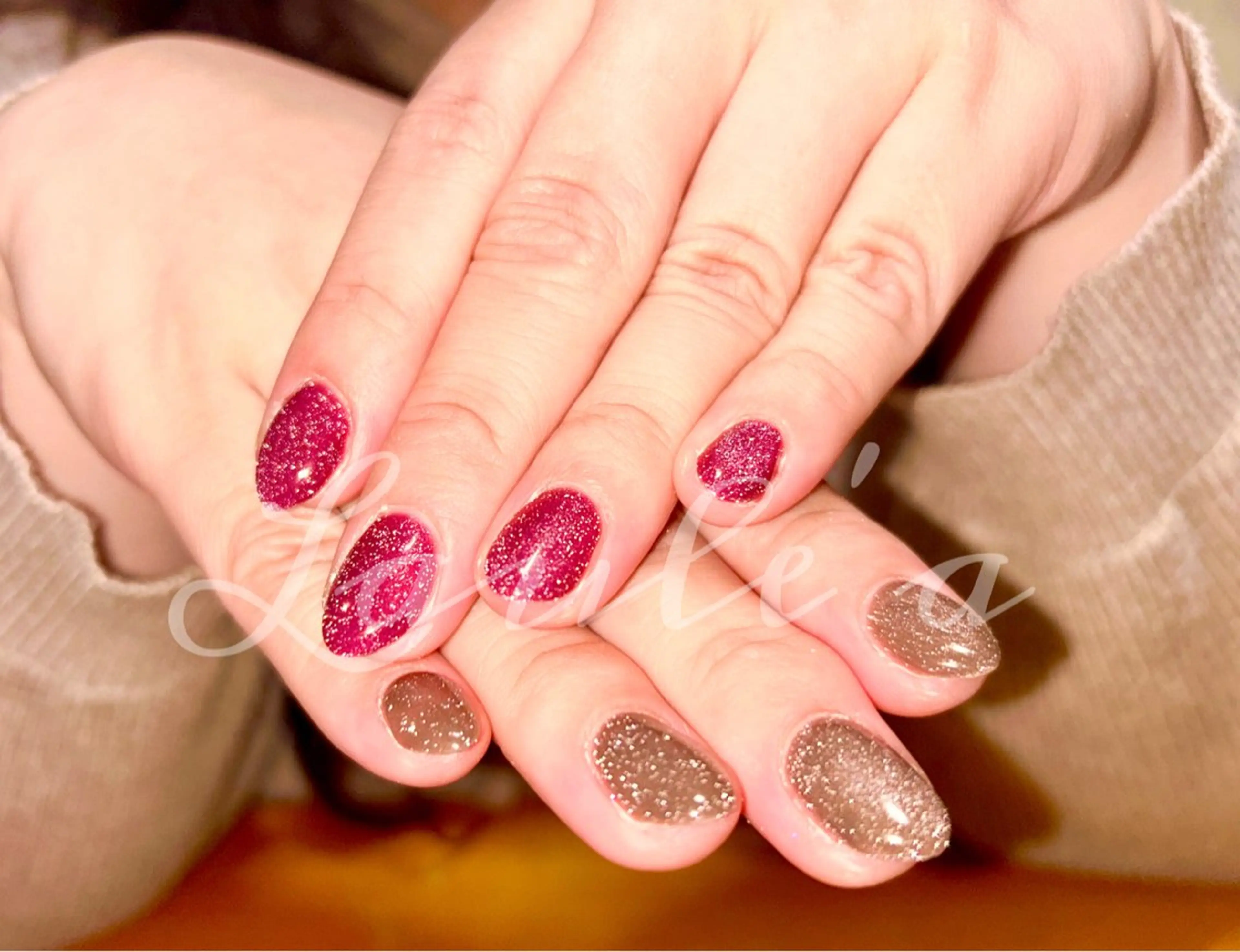 ネイル フラッシュネイル ハンドネイル Laule'a ayaのネイルデザイン